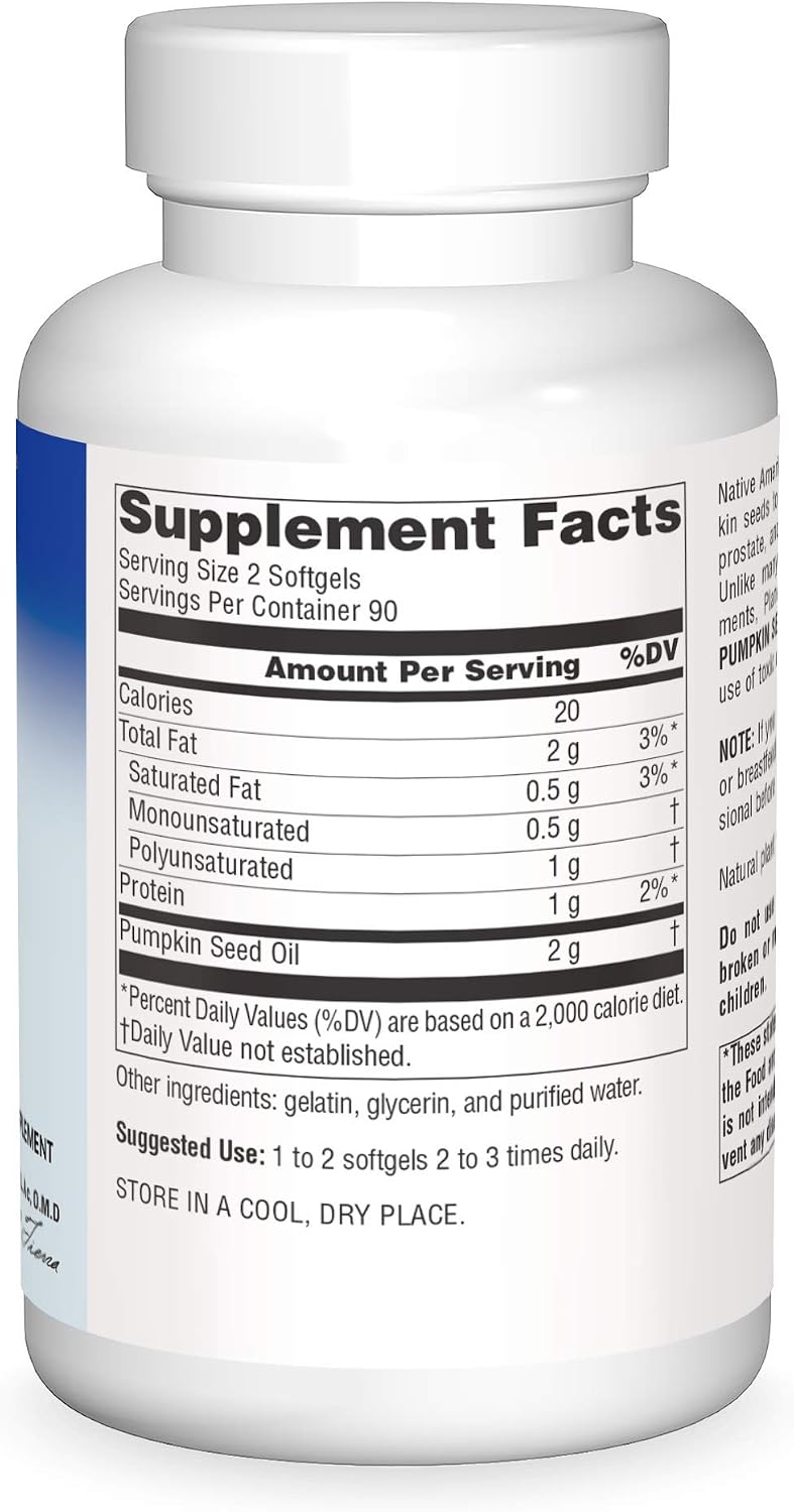 Planetary Herbals Full Spectrum Pumpkin Seed Oil, Botanical Support for The Prostate*, 1,000 mg - 180 Count | Botanical Support for The Prostate