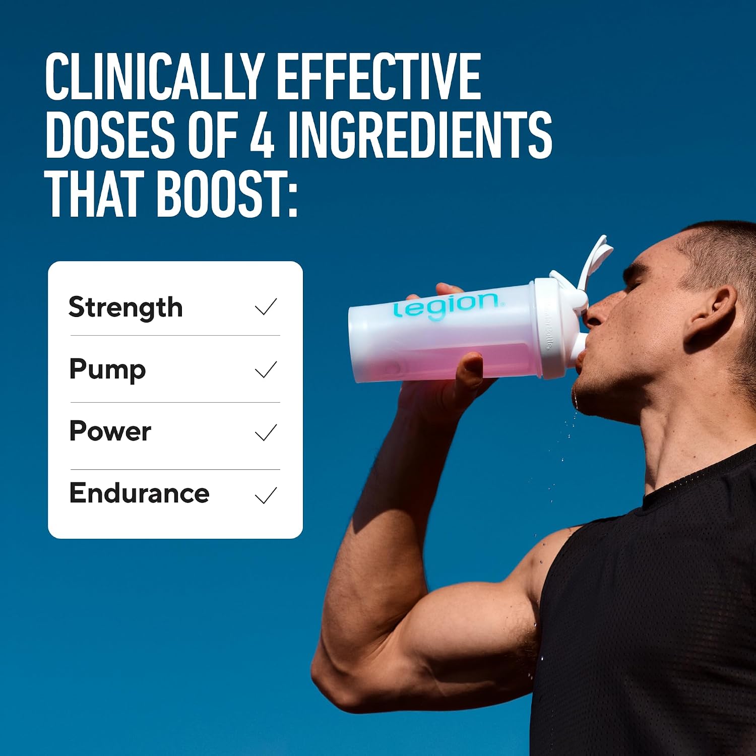 LEGION Pulse Pre Workout Supplement - All Natural Nitric Oxide Preworkout Drink to Boost Energy, Creatine Free, Naturally Sweetened, Beta Alanine, Citrulline, Alpha GPC (Caffeine Free Blue Razz)