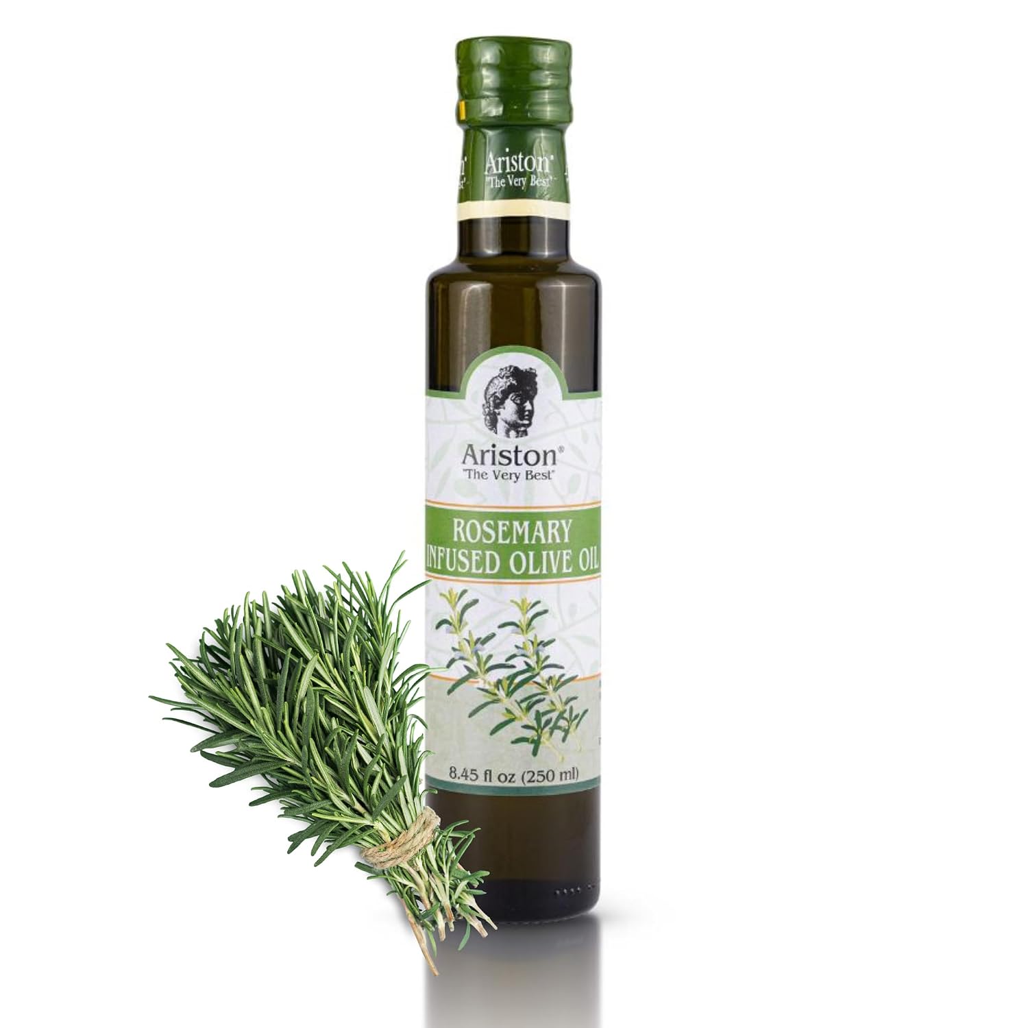 Ariston Organic Greek Olive Oil Extra Virgin, Lemon Infused, 8.45 Fl Oz | Cold Pressed Olive Oil Bottle from Greece for Cooking, Salad Dressing, Marinade & Bruschetta, Everyday Kitchen Use
