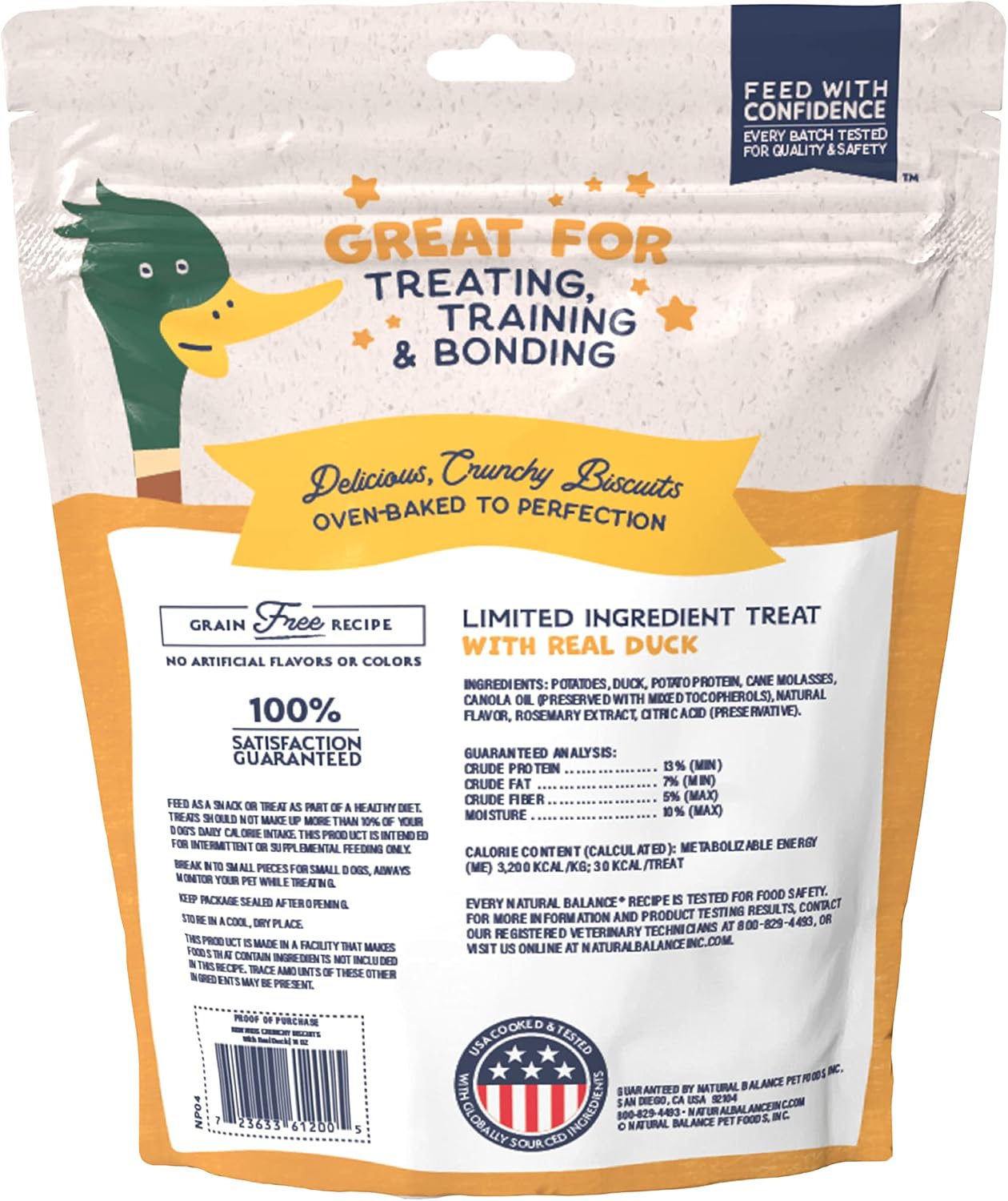Natural Balance Limited Ingredient Rewards Crunchy Biscuits, Bite-Size Grain-Free Dog Treats for Small-Breed Dogs, Made with Real Venison, 8 Ounce (Pack of 1)