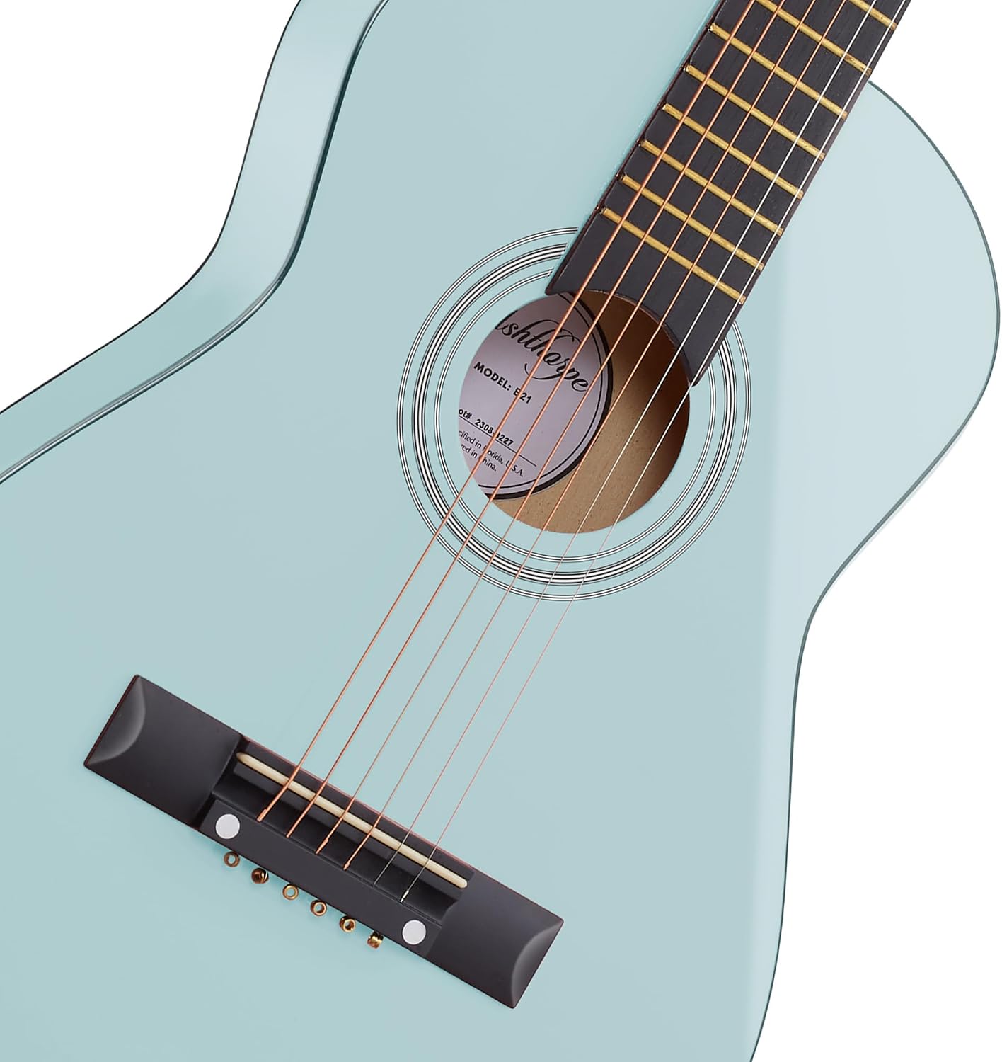 Ashthorpe 38-inch Beginner Acoustic Guitar (Red), Starter Kit with Gig Bag, Extra Strings, Strap, Picks, and Lessons
