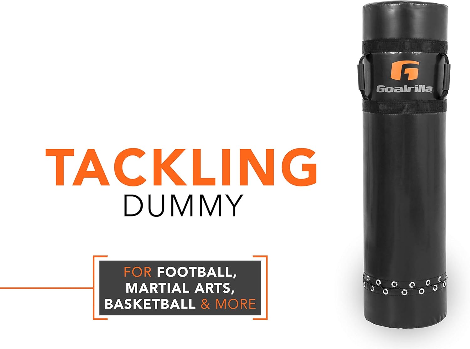 Goalrilla Durable Tackling Dummy with Heavy-Duty Handles for Football Contact Drills, Kickboxing, and More (TR0001W)