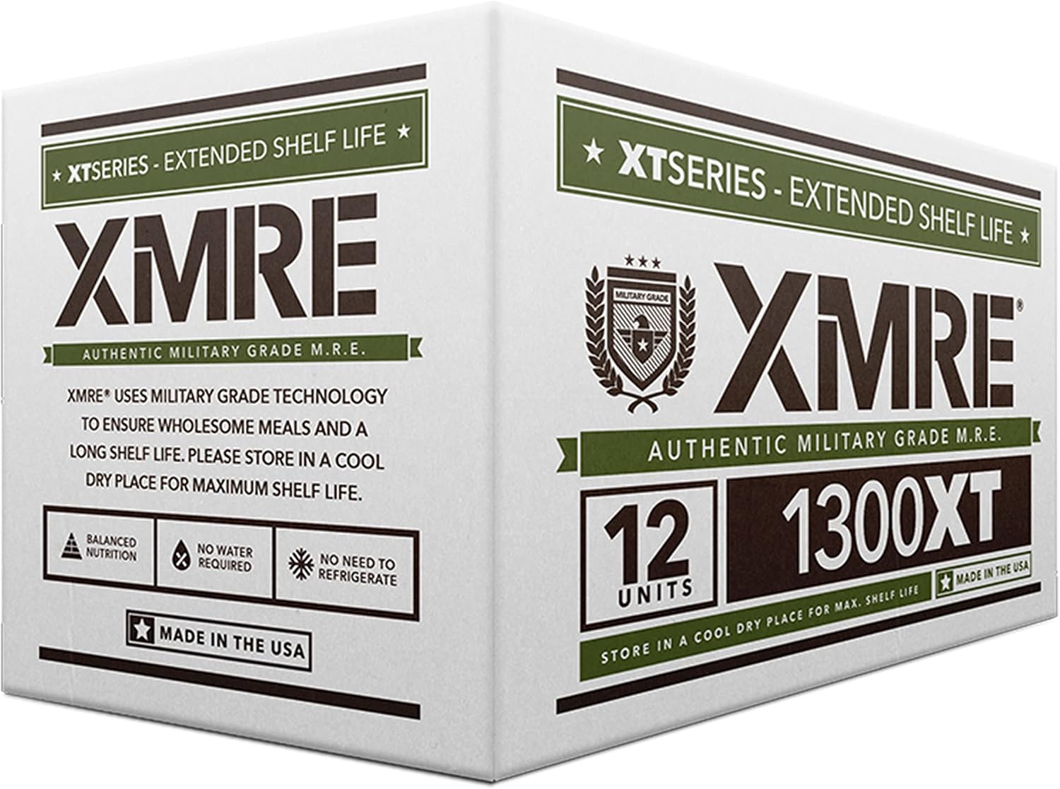 XMRE Meals 1300XT - 12 Case with Heaters (Meal Ready to Eat - Military Grade) | camping-freeze-dried-food