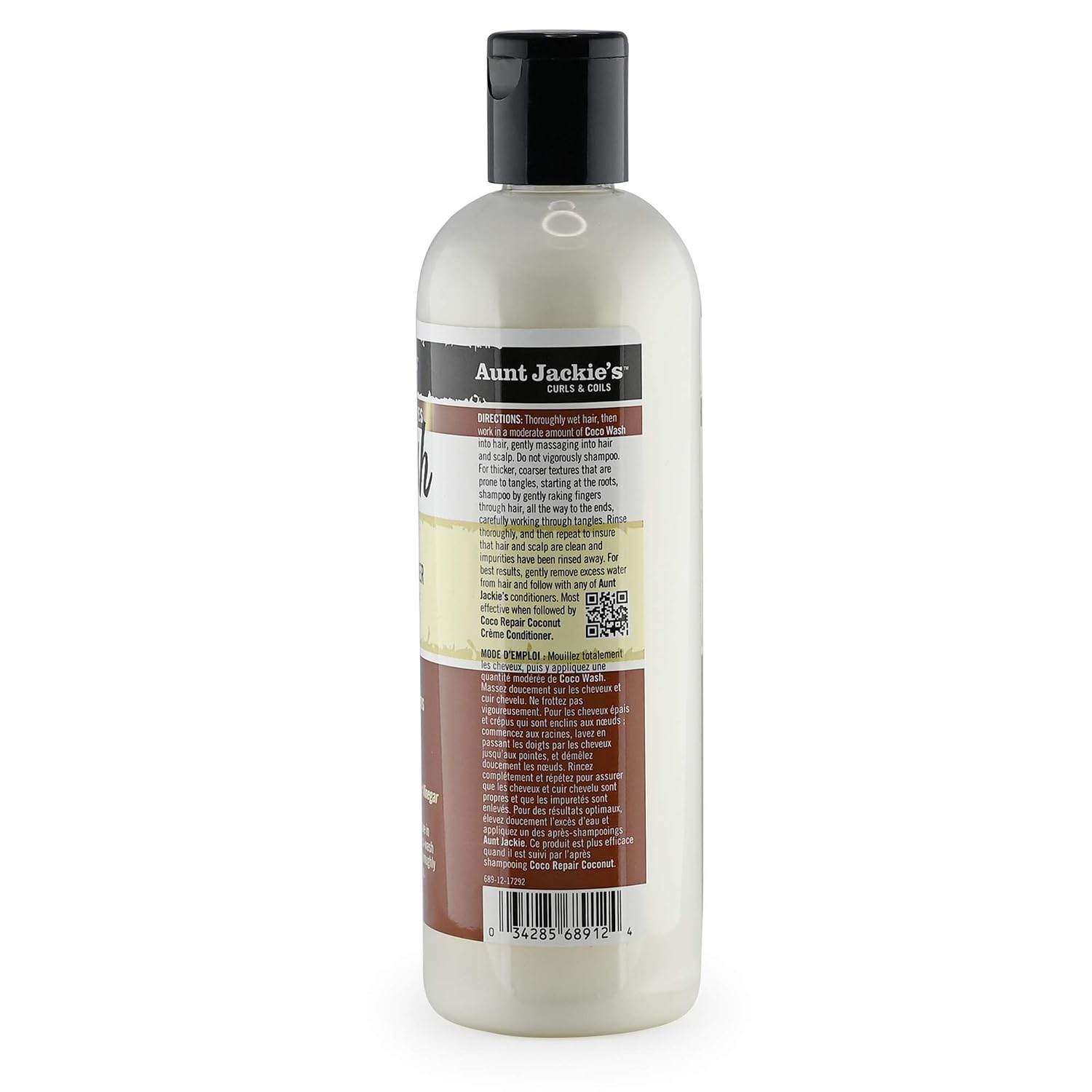 Aunt Jackie's Coconut Crème Recipes Curl Boss Coconut Curling Hair Gel for Natural Curls, Coils and Waves, 15 oz