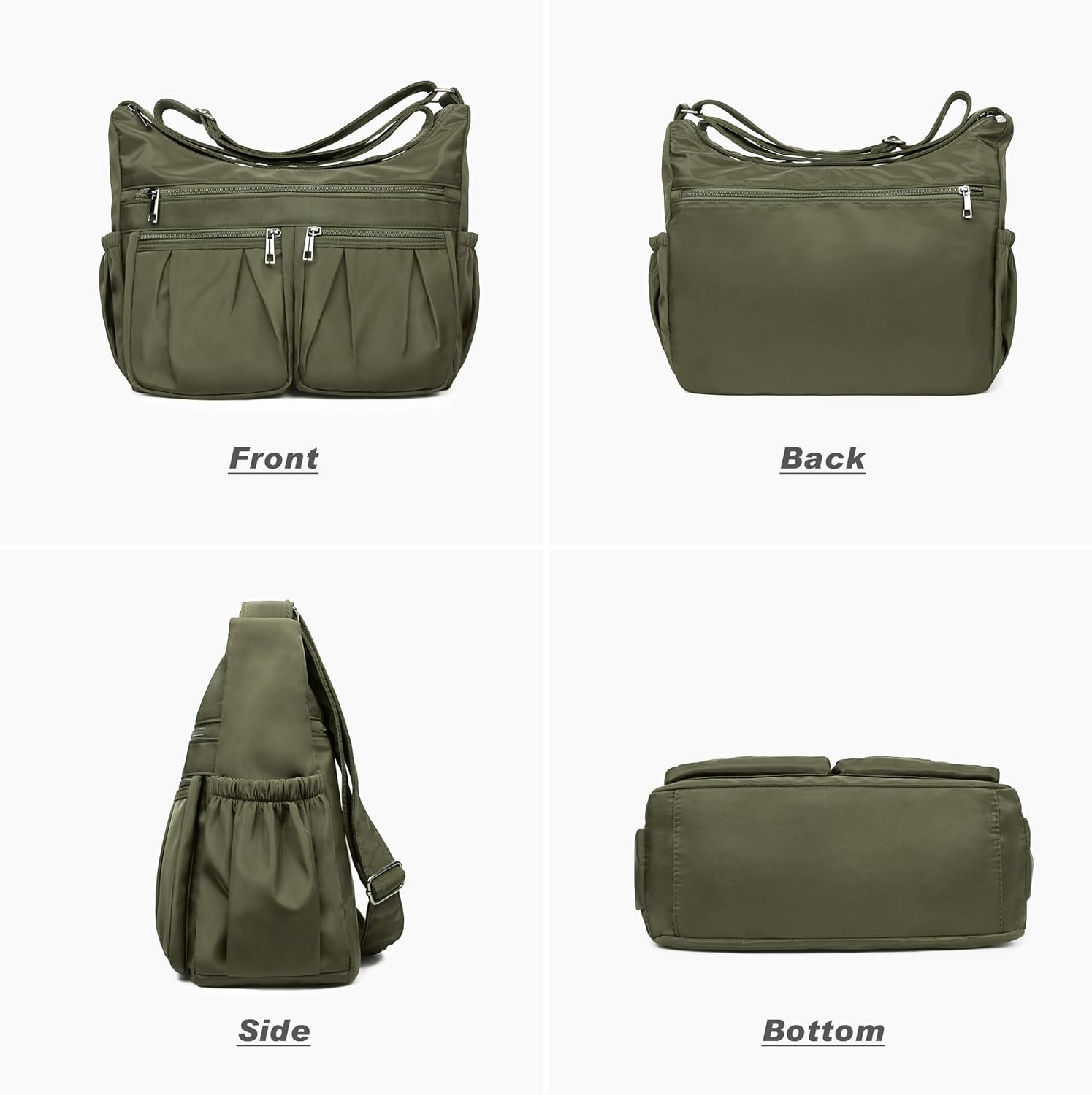 VOLGANIK ROCK Crossbody Purses for Women Shoulder Handbags Lightweight Waterproof Nylon Travel Bag Ladies Pocketbooks