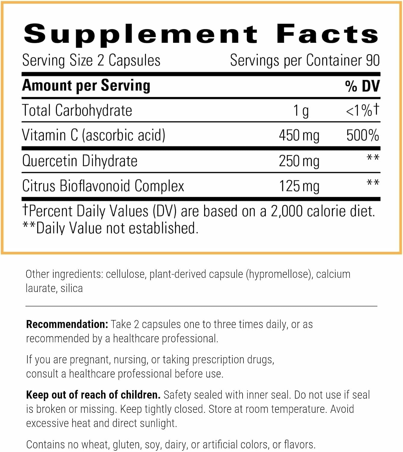 Integrative Therapeutics Vitamin C with Quercetin - Vitamin C Supplement for Immune Support*- Supports Antioxidant Activity* - Vegan