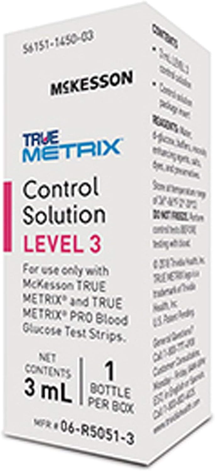 McKesson True METRIX Control Solution Level 3, 3 mL, 1 ct | Blood Glucose Meters
