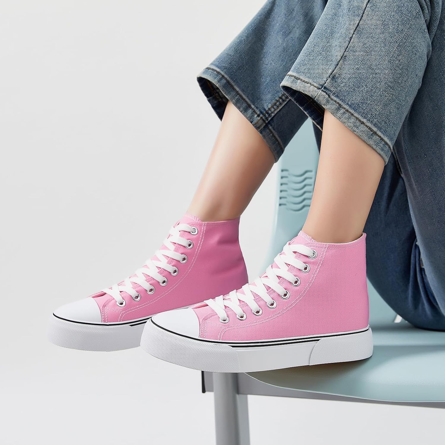 hash bubbie High Top Canvas Sneakers Fashion Walking Shoes