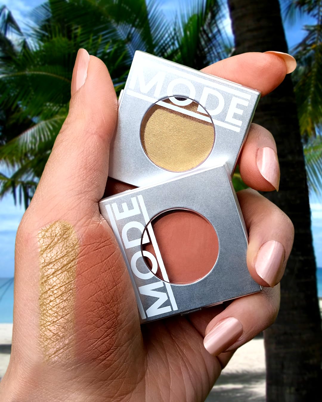 MODE Matte Grey Brown Taupe Eyeshadow Absolute FUNDAMENTAL High Pigment Long Wear Potent Color, Nourishing Natural Pressed Powder Eye Shadow Single Compact, Vegan, Cruelty Free