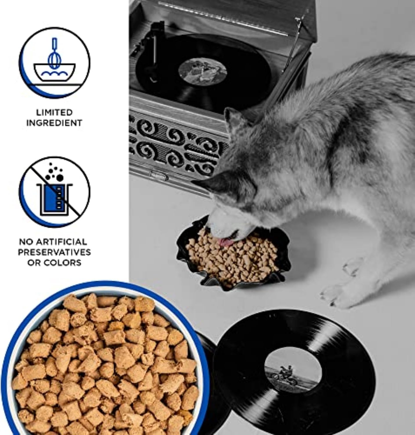 BIXBI Liberty Freeze-Dried Dog Food Topper & Treats, Beef – 98% Meat & Organs, No Refrigeration – USA Made, 26 oz