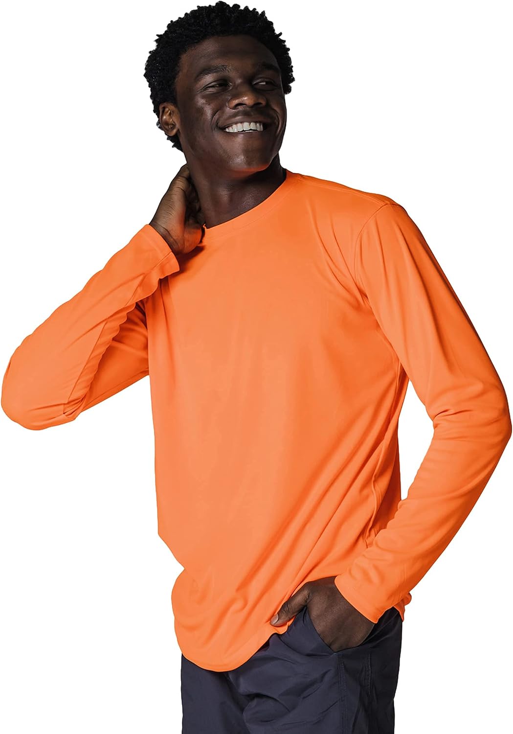 Vapor Apparel Men's Outdoor UPF 50+ Long Sleeve T-Shirt, UV Sun Protection for Fishing, Running, Hiking, Swimming