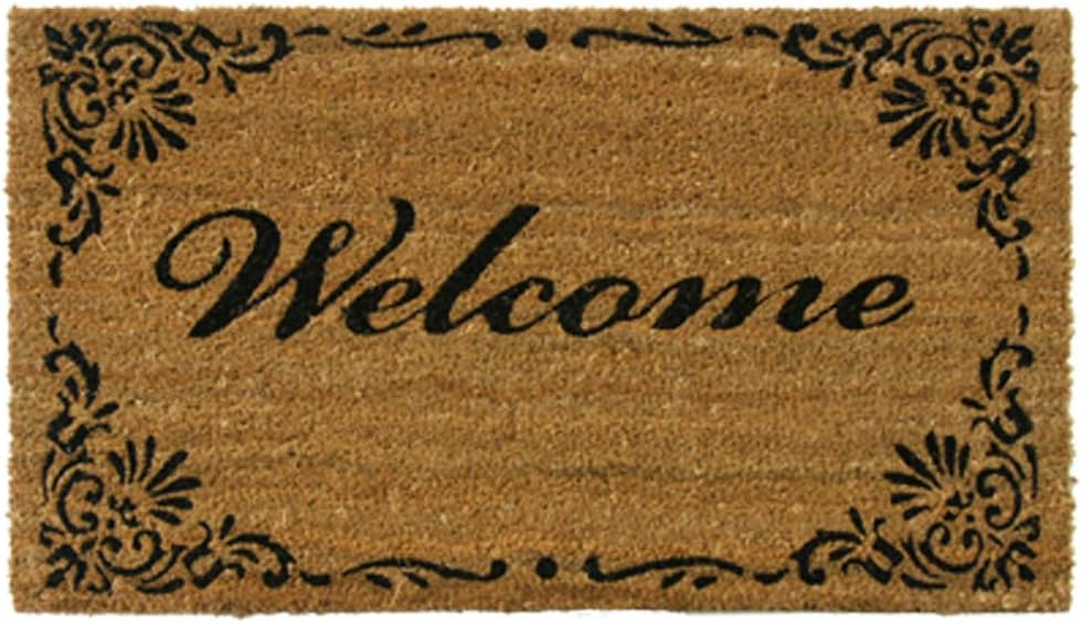 Rubber-Cal "Classic American Welcome Mat Coir Matting, 18 by 30-Inch