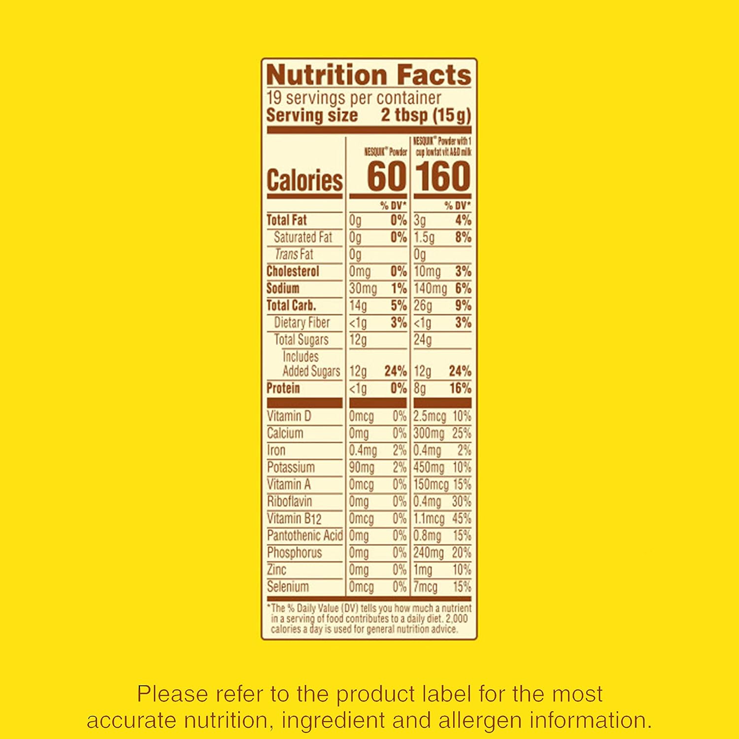 Nesquik Chocolate Powder Drink Mix 10 oz