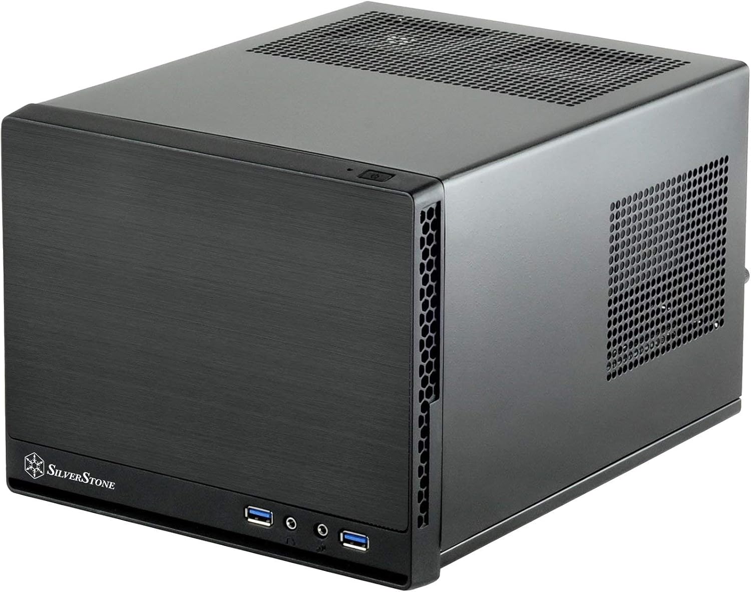 Silverstone Computer Case with Mesh Front Panel,Black (SG13B)