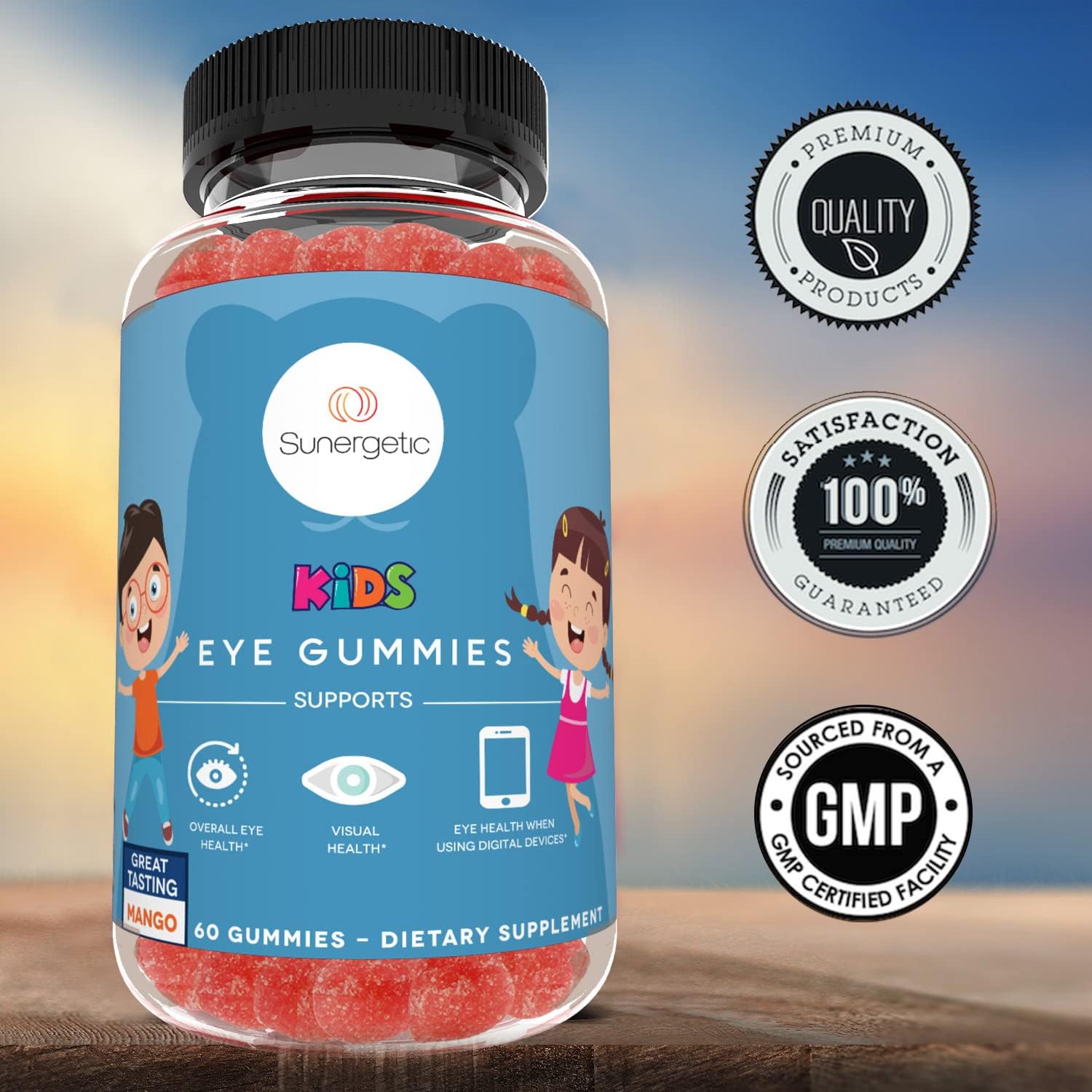 Premium Eye Support Gummies–Lutein Gummies with Zeaxanthin Supports Overall Eye Health