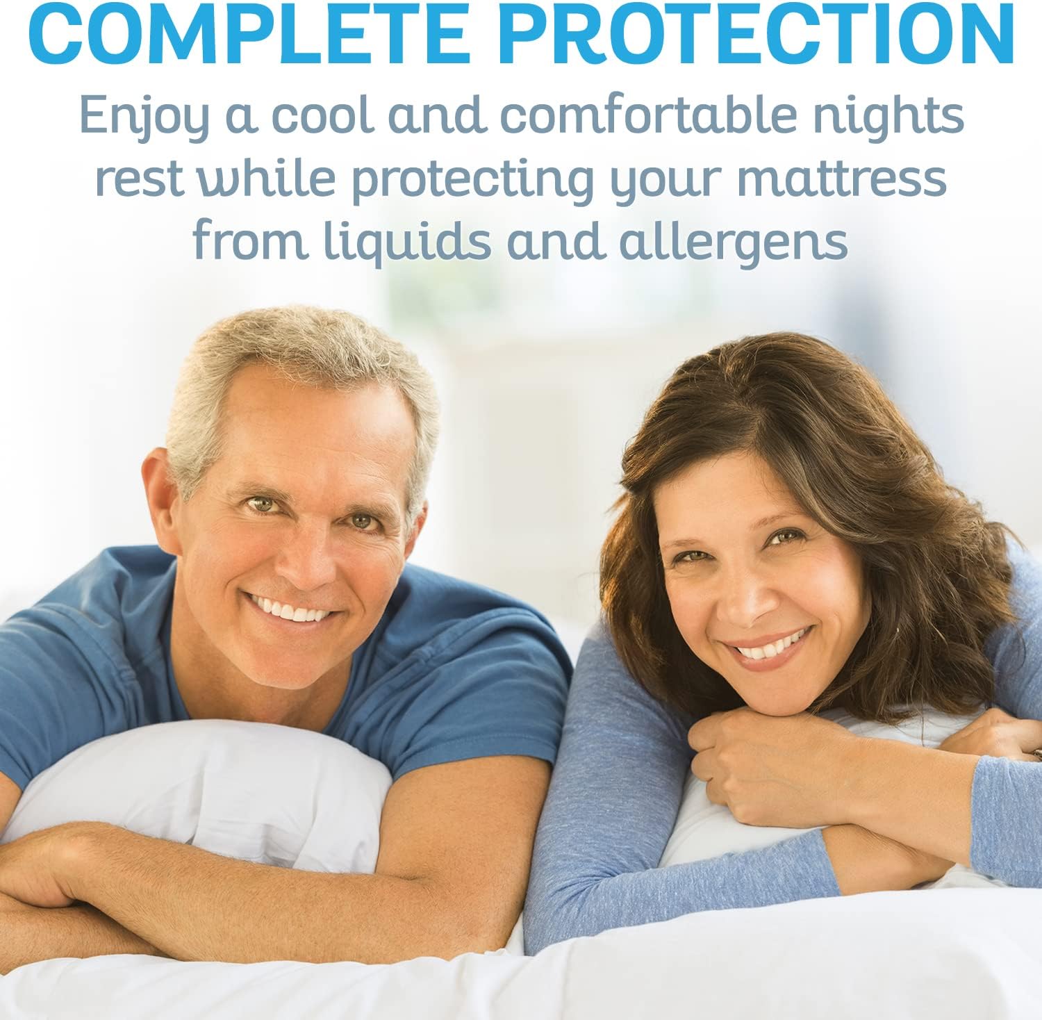 Sures Waterproof Mattress Protector - California King Size Bedsheet | Fitted Machine Washable Bed Sheet - Vinyl Free Bedwetting Cover Pad - for Kids, Adult, Elderly