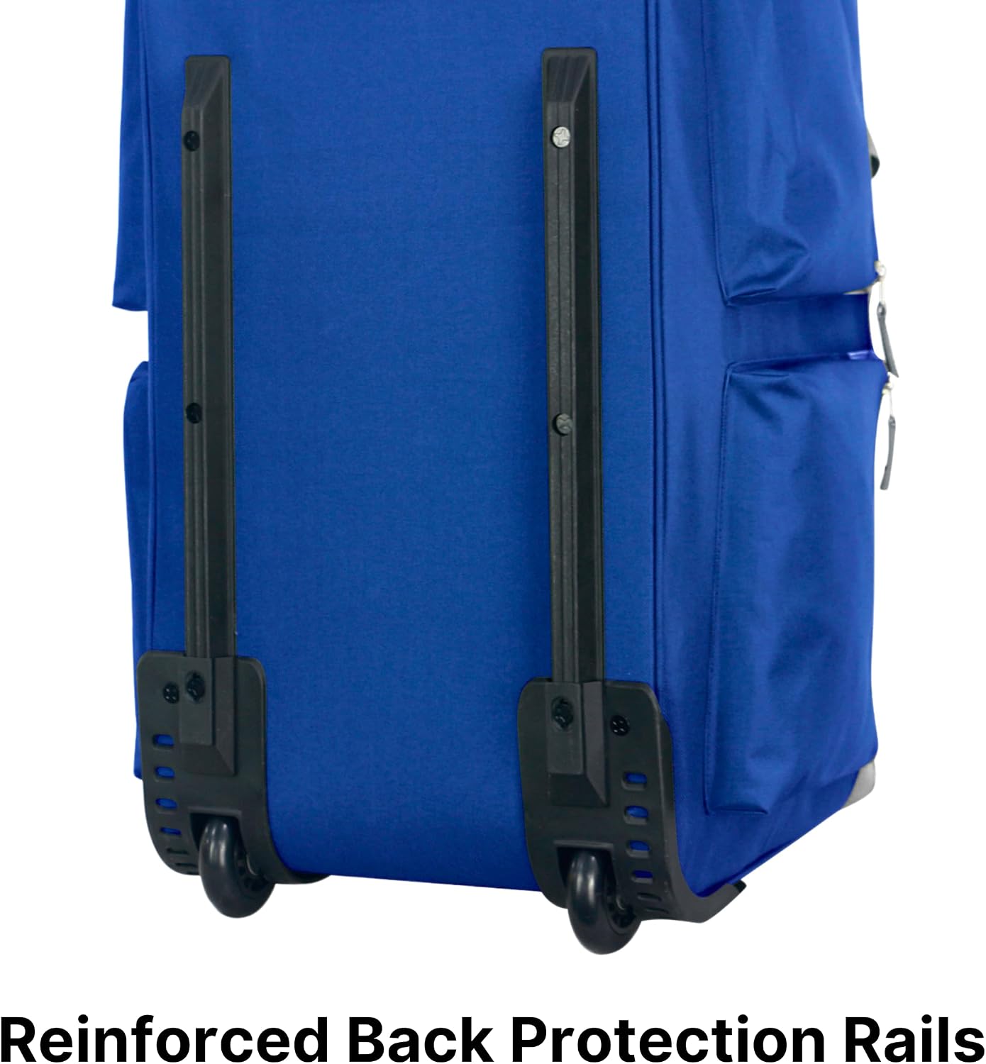 Olympia U.S.A. 33 inch Jumbo Size 8 Pockets Wheeled Rolling Duffel Bag Water Resistant Luggage Lightweight Travel Suitcase with Retractable Handle