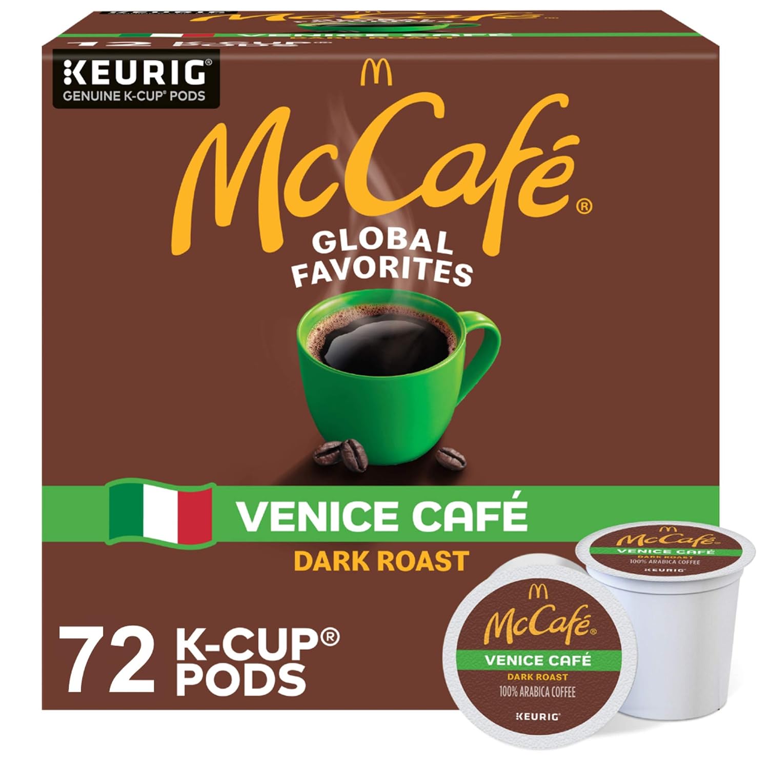 McCafe French Roast, Single Serve Coffee Keurig K-Cup Pods, Dark Roast, 96 Count (4 Packs of 24)