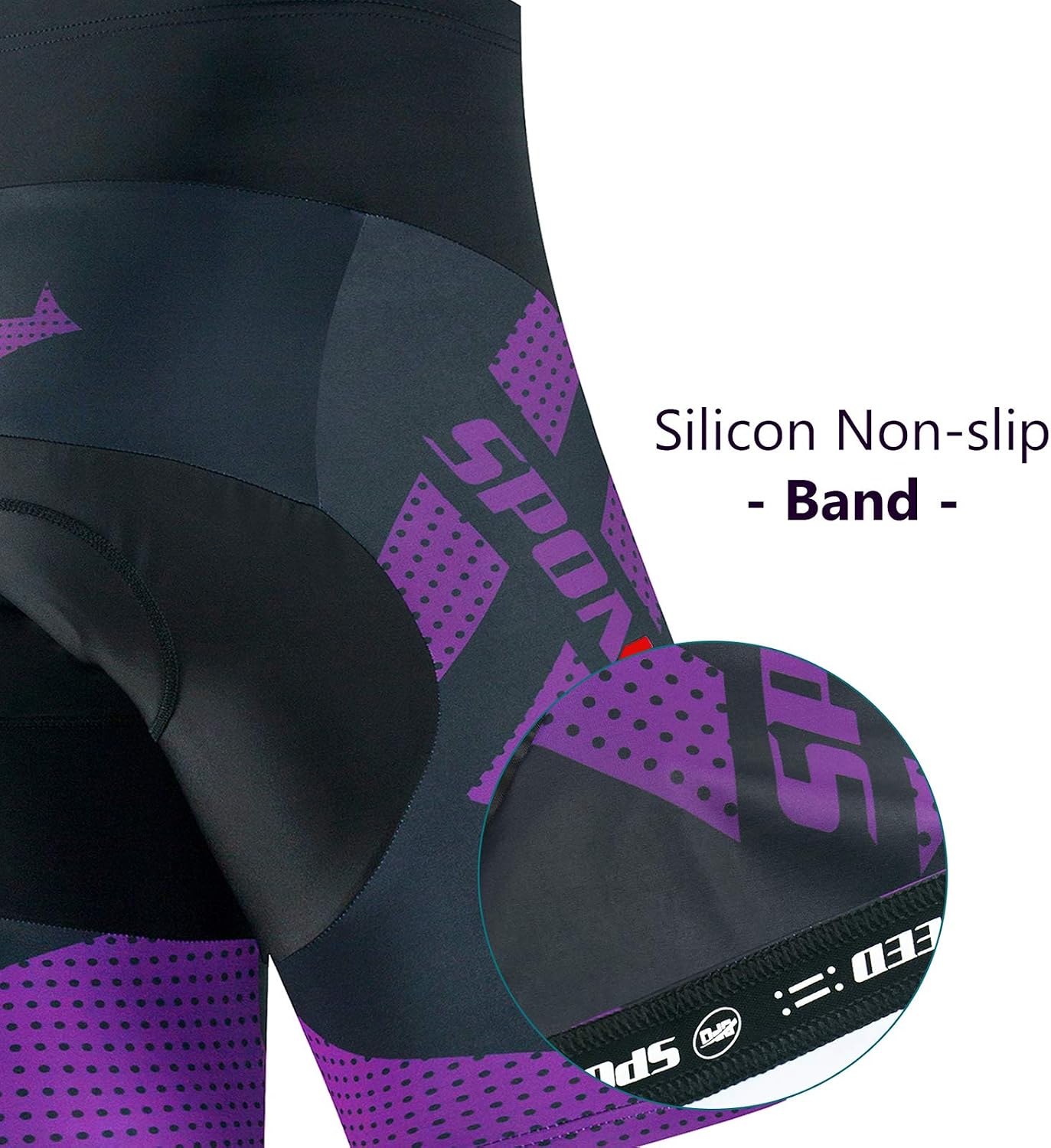 sponeed Men Bike Shorts Cushioned Biking Wear Gear Road Cycling Bottoms