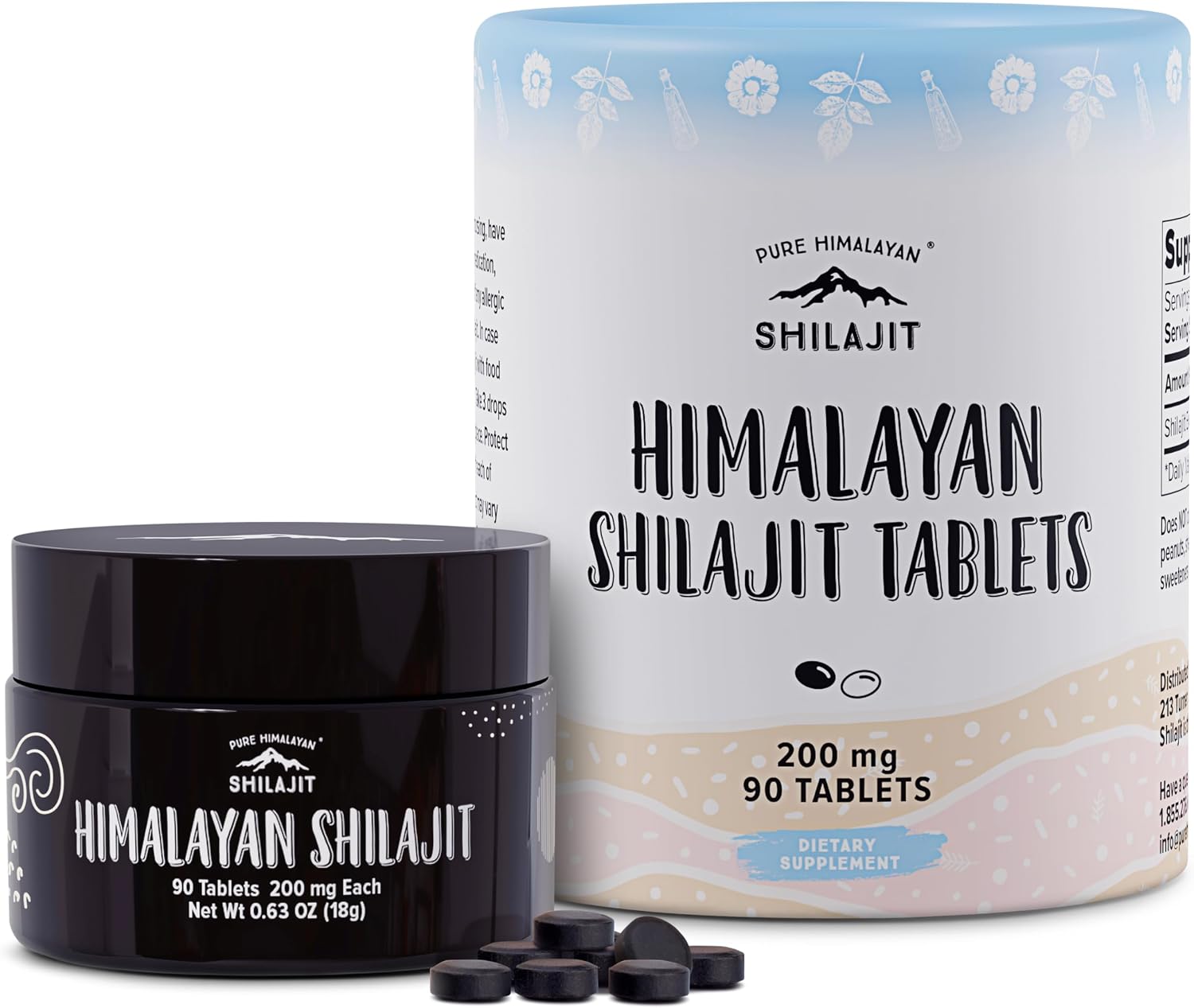 Pure Himalayan Shilajit | 100% Pure Natural Shilajit Grade A Max Potency 85+ Trace Minerals & Fulvic Acid | 3rd Party US Lab Tested | Altai Tablets