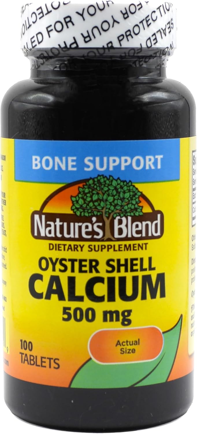 Nature's Blend Oyster Shell Calcium 500 mg 100 Tabs (1683)