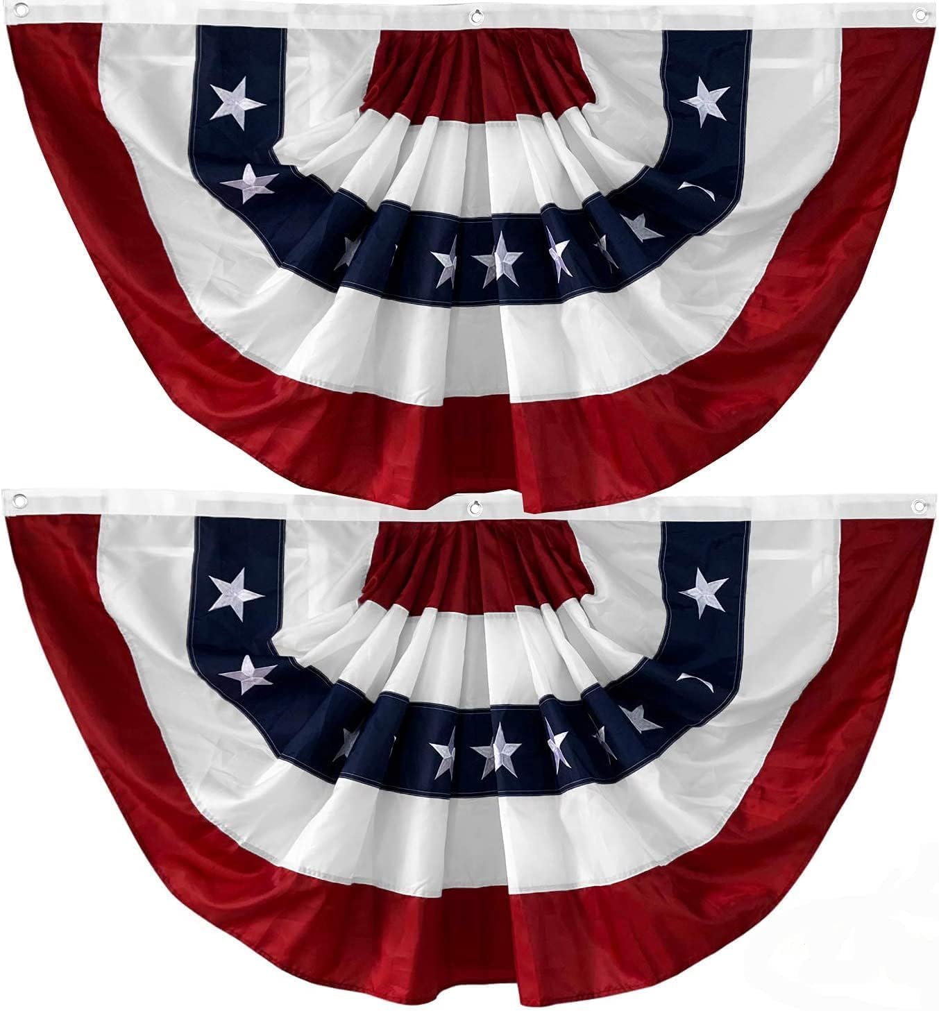 American Flag 4x6 FT, US Flags with Embroidered Stars, Sewn Stripes, Brass Grommets, Durable USA Flag for Outdoor