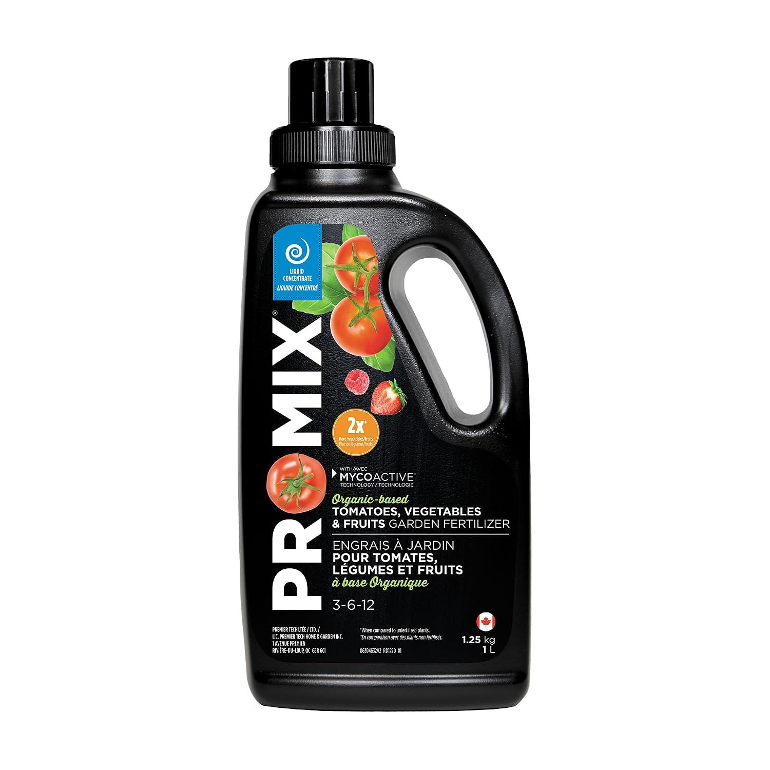 Pro-Mix 1L 3-6-12 Liquid Tomato/Vegetable/Fruit Fertilizer