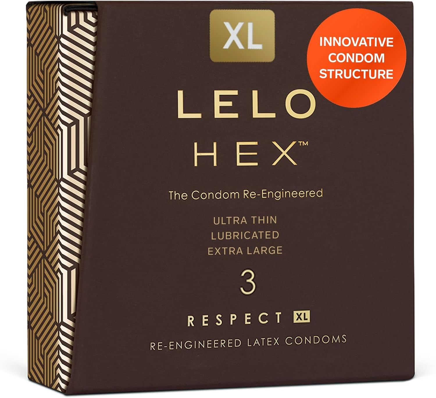 LELO HEX Original - Ultra Thin Condoms, Increased Strength, 12 Pack | This ultra thin condom offers increased strength without reducing sensation, for comfortable, reliable protection.