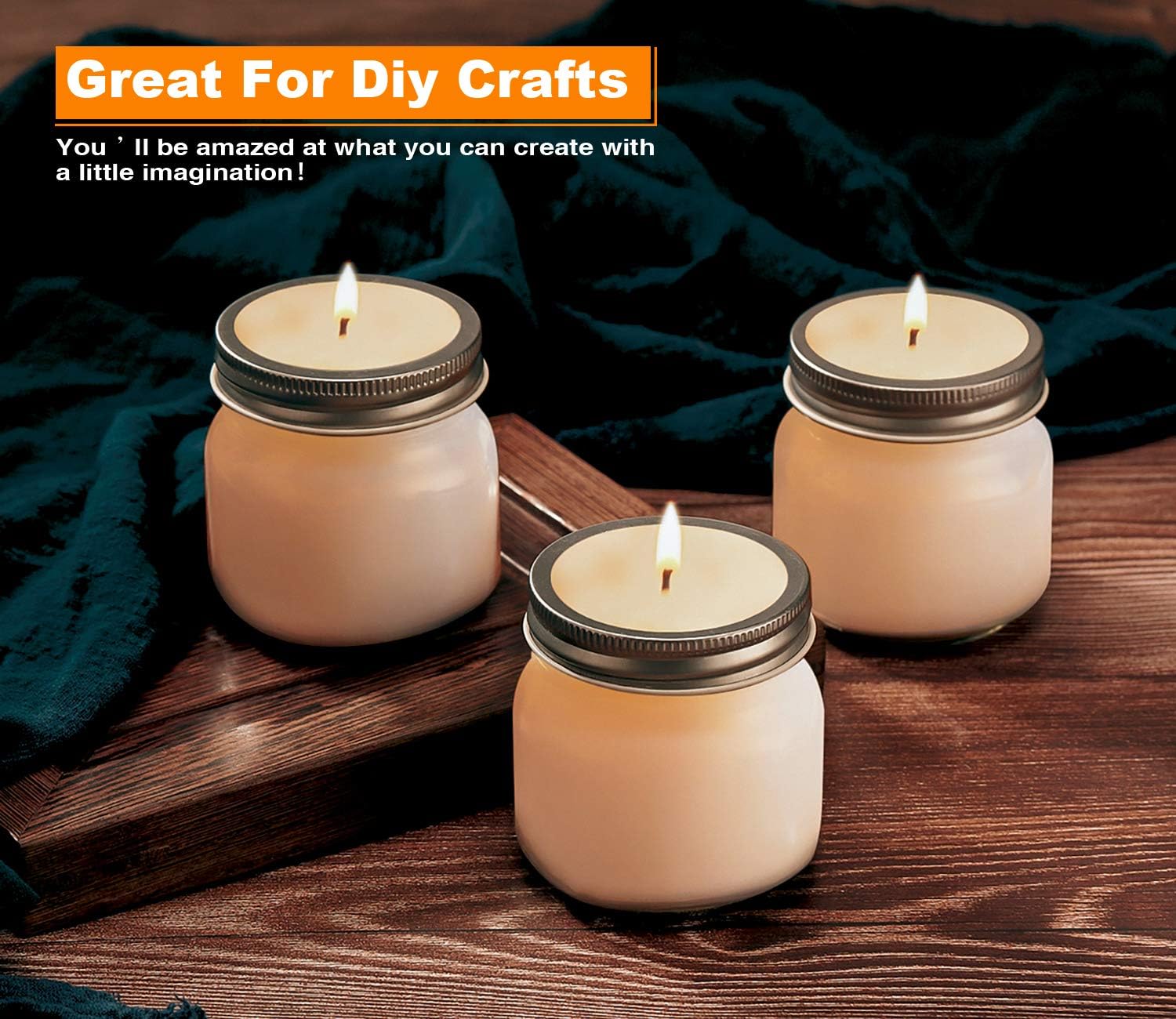 Rainforce Mason Jars 8 oz 30 Pack Small Glass Caning Jars with Silver Lids