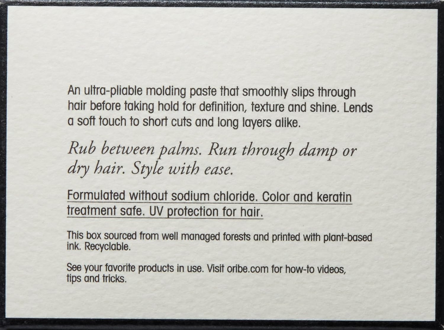 Oribe Rough Luxury Soft Molding Paste - Adds Texture & Definition - 1.7oz