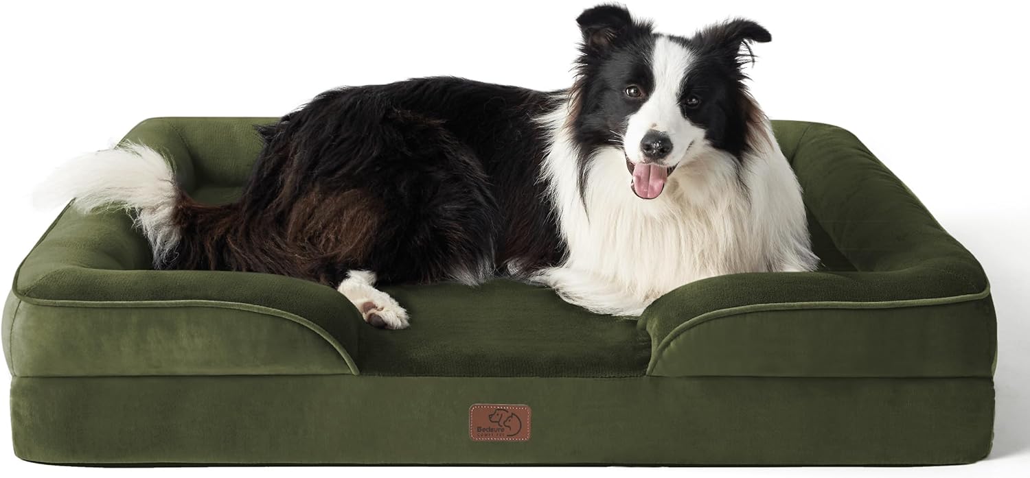 Bedsure Orthopedic Dog Beds Large Sized Dog with Removable Washable Cover