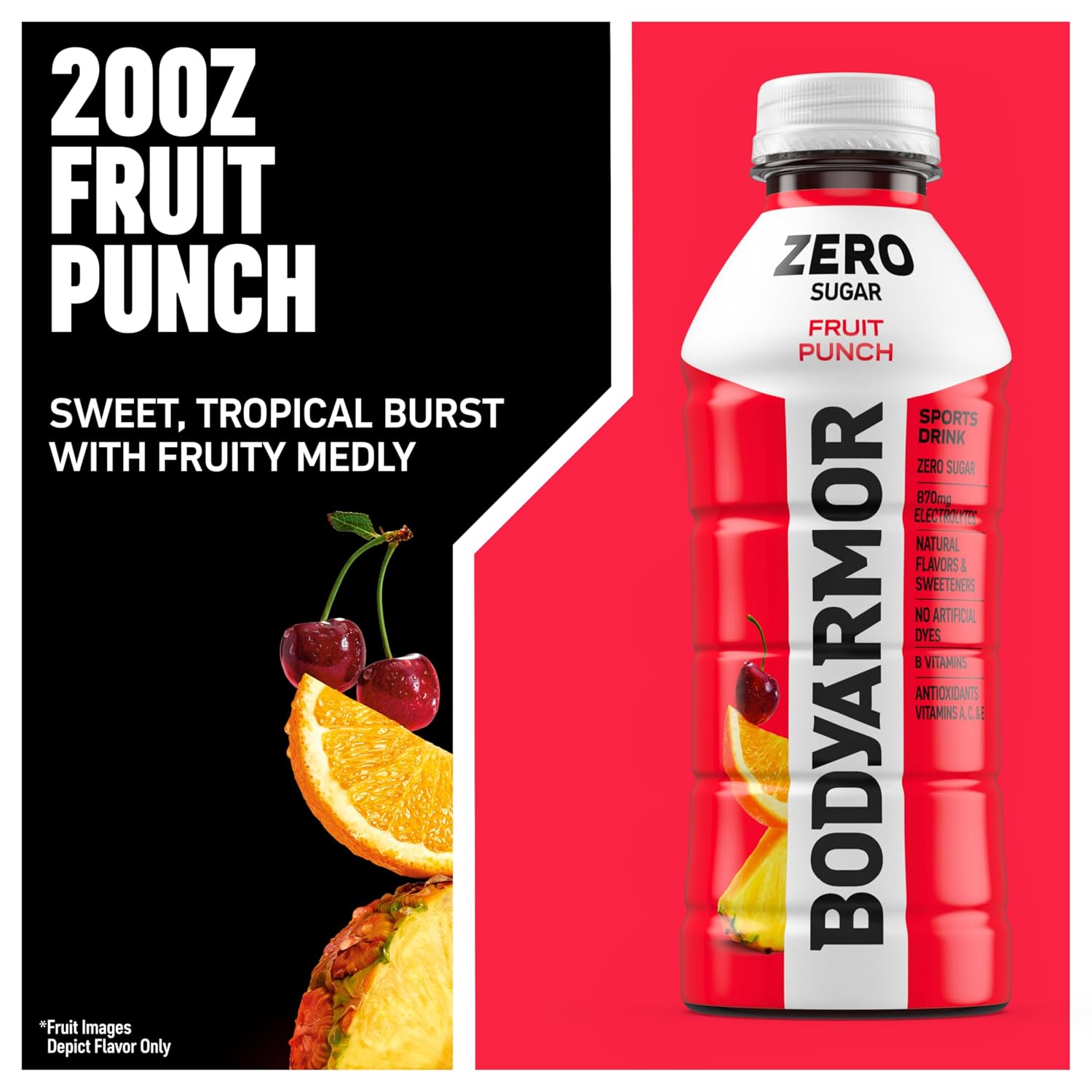 BODYARMOR LYTE Sports Drink, Peach Mango Electrolyte Drink, 12 Oz (8 Pk)