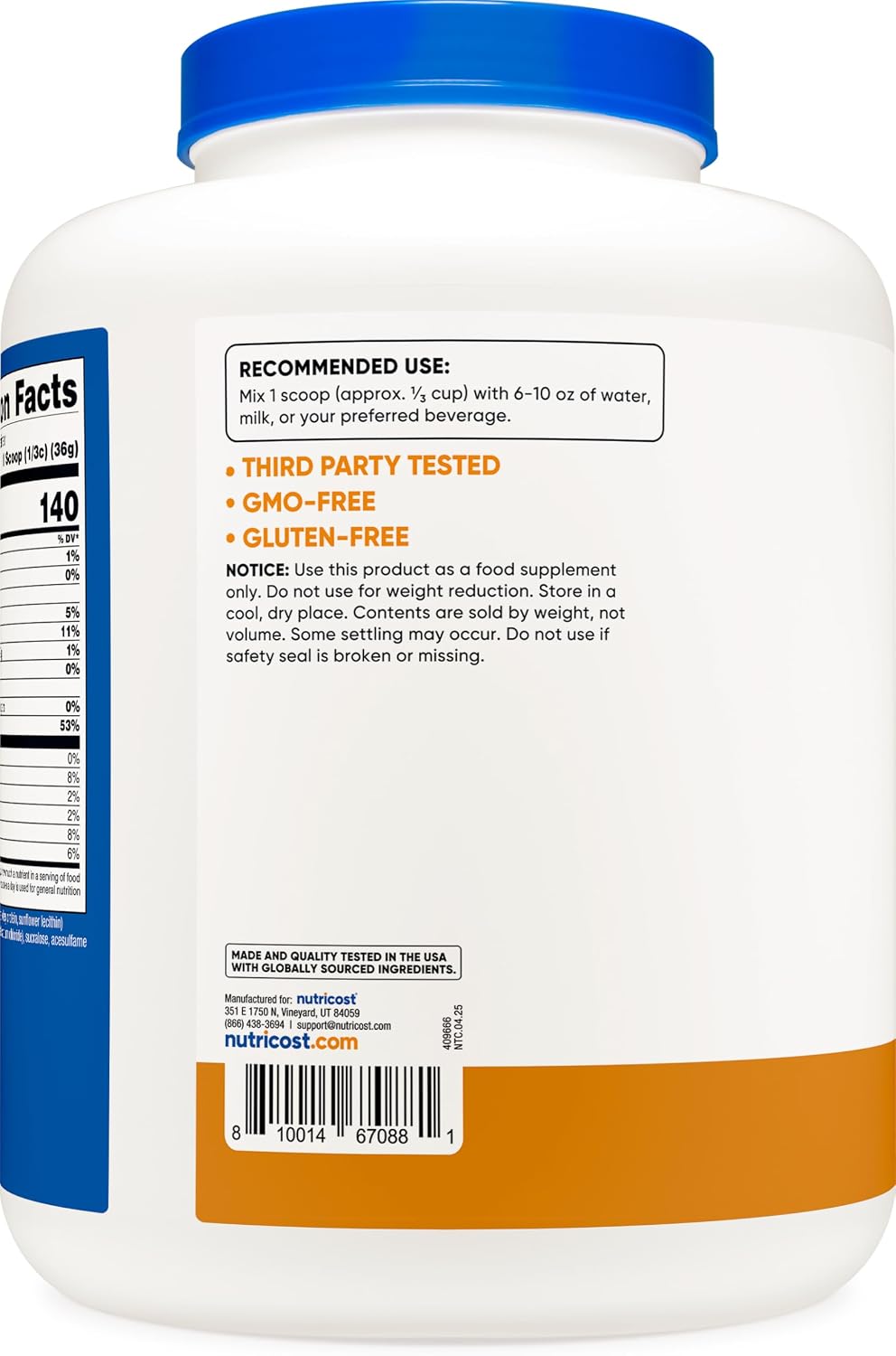 Nutricost Whey Protein Isolate Powder (Vanilla) 2LBS