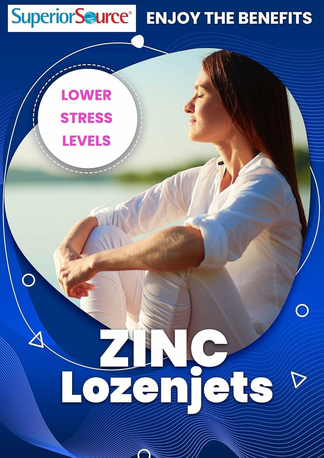 Superior Source Zinc Lozenjets - Immune System Support Supplement - Trace Mineral Supplement Aids Systems & Functions - Zinc Supplement for Women & Men - 60 Instant Dissolve Tablets
