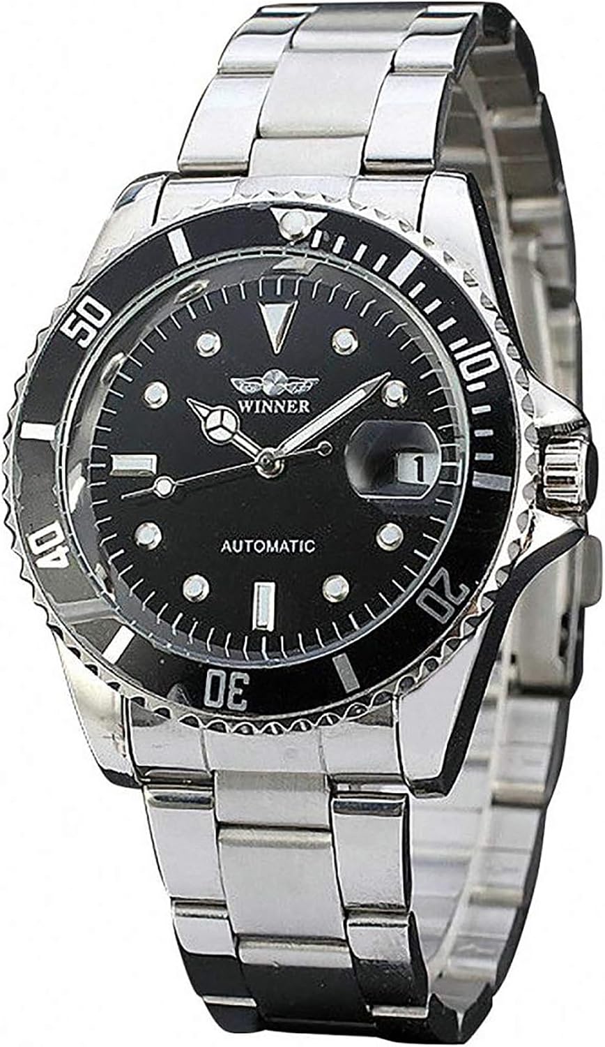 MASTOP Men Automatic Mechanical Watches Full Steel Waterproof Mens Watches | Calendar,Fashion Wristwatch for Men