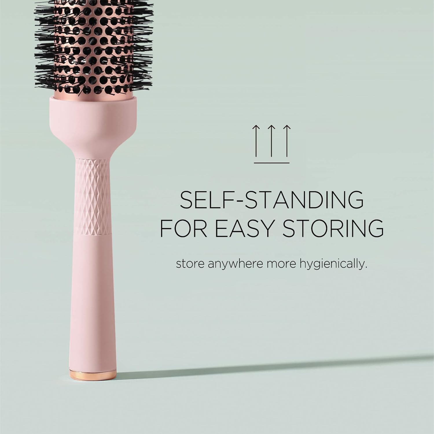 Magic Curling Round Brush (1 Inch) - Non-electronic, Self-Standing Round Brush, Great Blowout, Ceramic Coated Barrel, Quick Styling