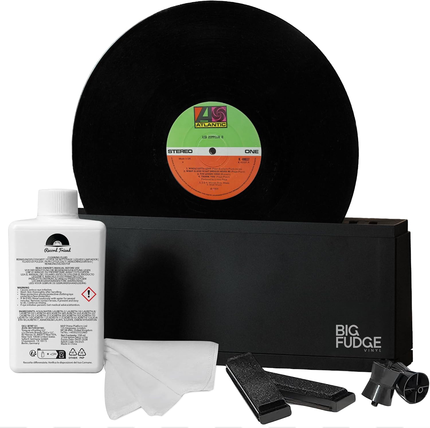 Big Fudge Vinyl Record Cleaner Kit – Cleaning Machine with care Solution