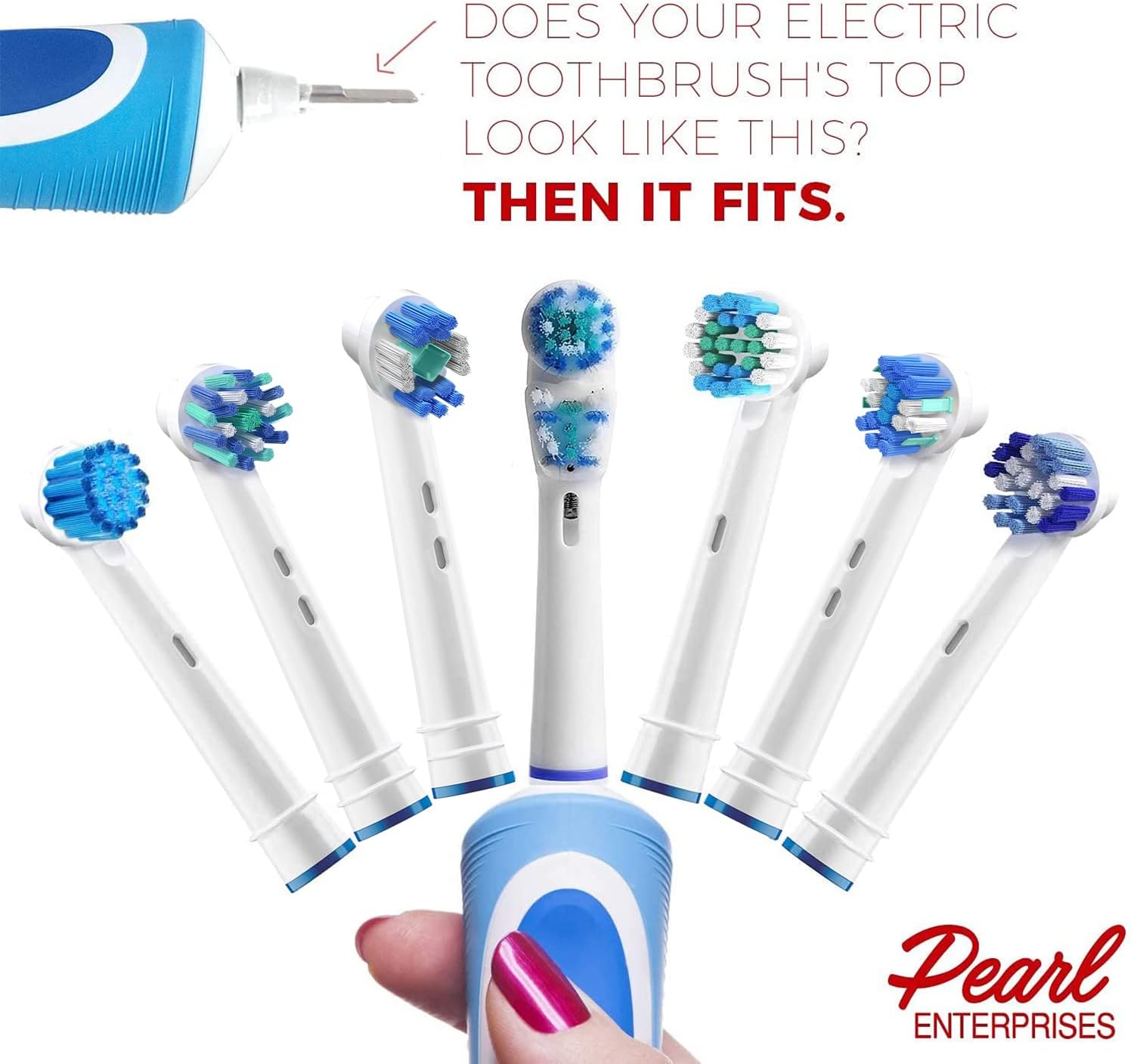 Replacement Brush Heads Compatible with Oral b Braun- 12 Electric Toothbrush Heads for Oralb- Double Clean