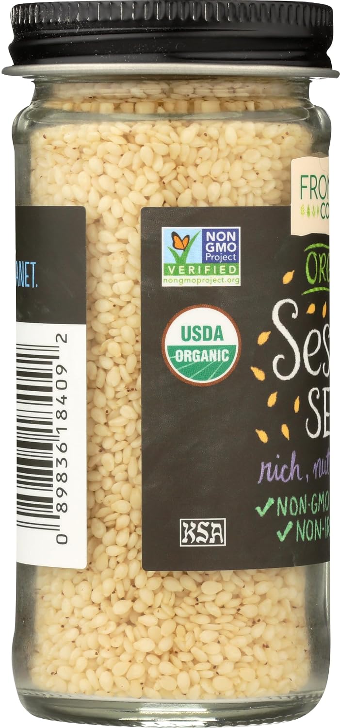 FRONTIER Organic Hulled Sesame Seed, 2.29 OZ