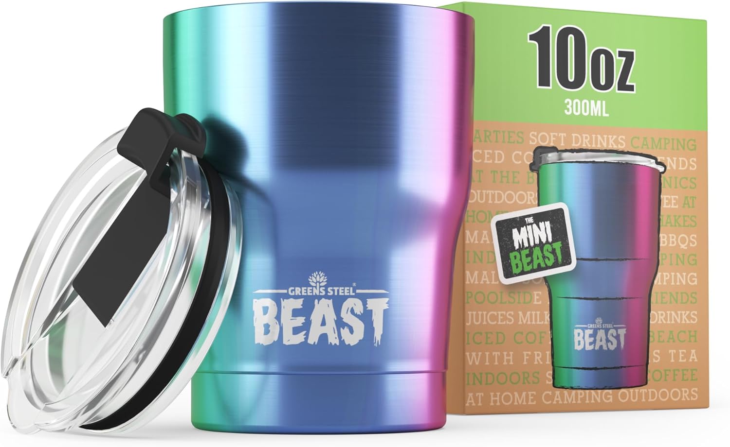 Beast 30 oz Tumbler Stainless Steel Vacuum Insulated Coffee Ice Cup Double Wall Travel Flask (Cupcake Pink)