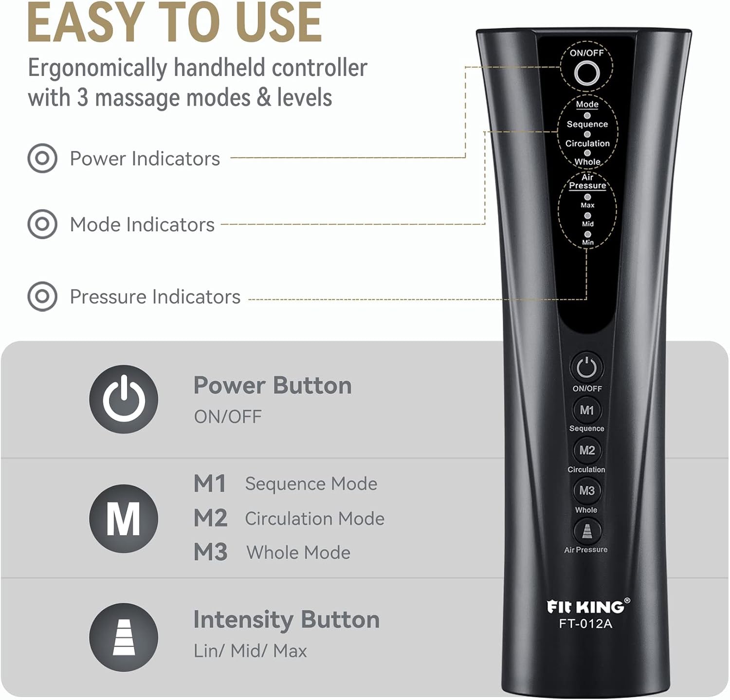 FIT KING Foot and Leg Massager for Circulation and Relaxation