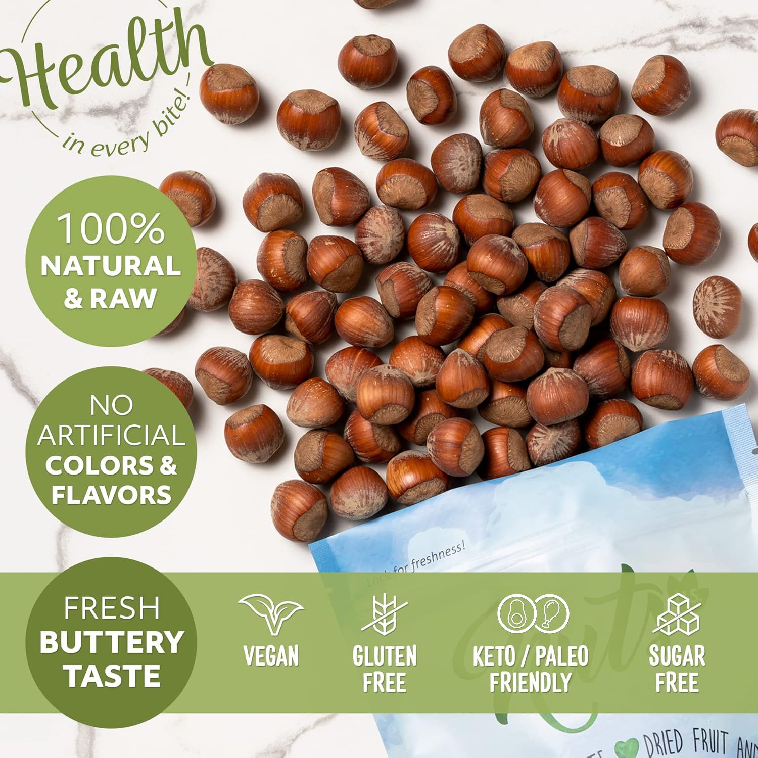 NUTS U.S. - Oregon Hazelnuts In shell | Whole