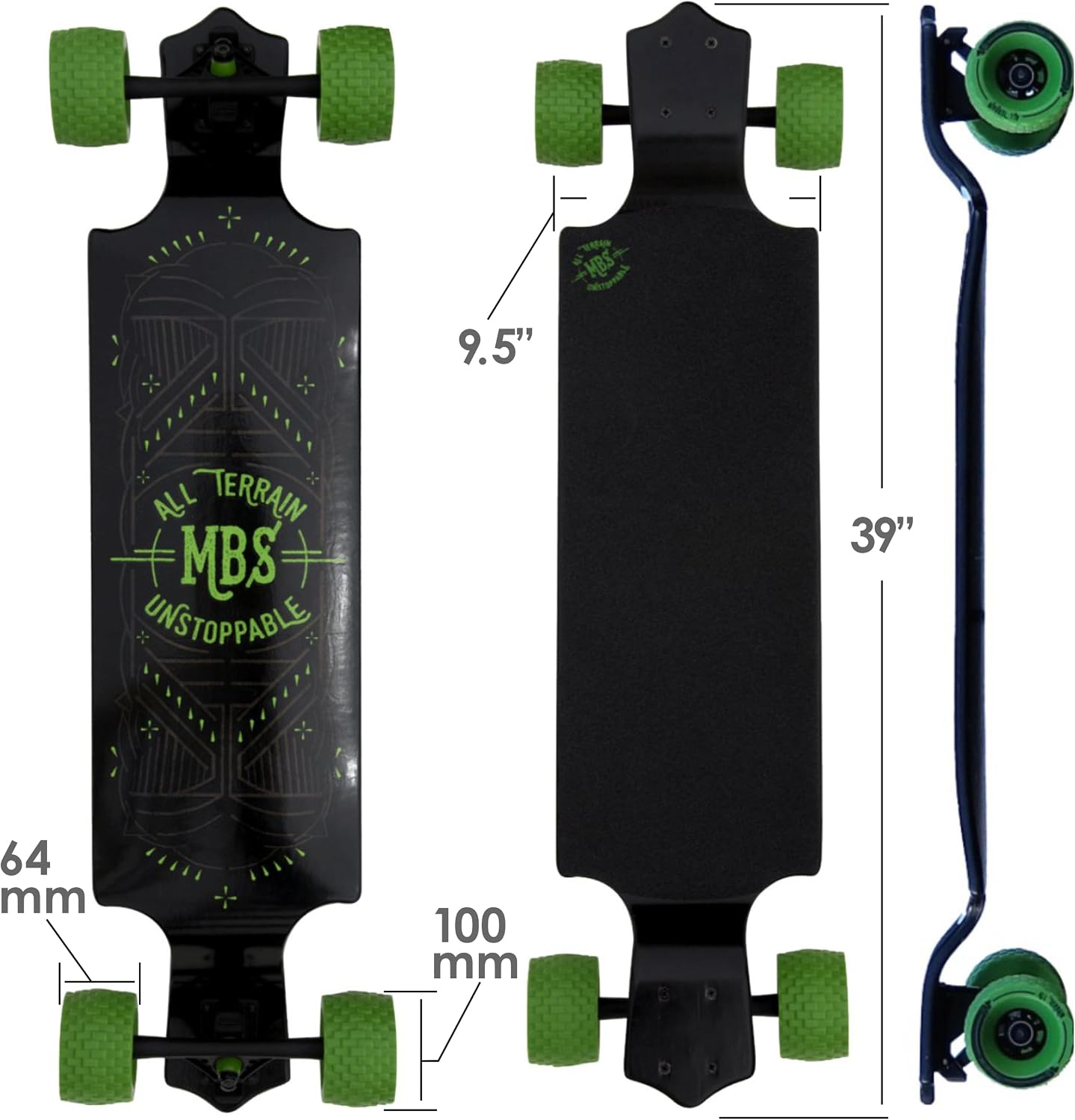 MBS All-Terrain Longboard, 39"