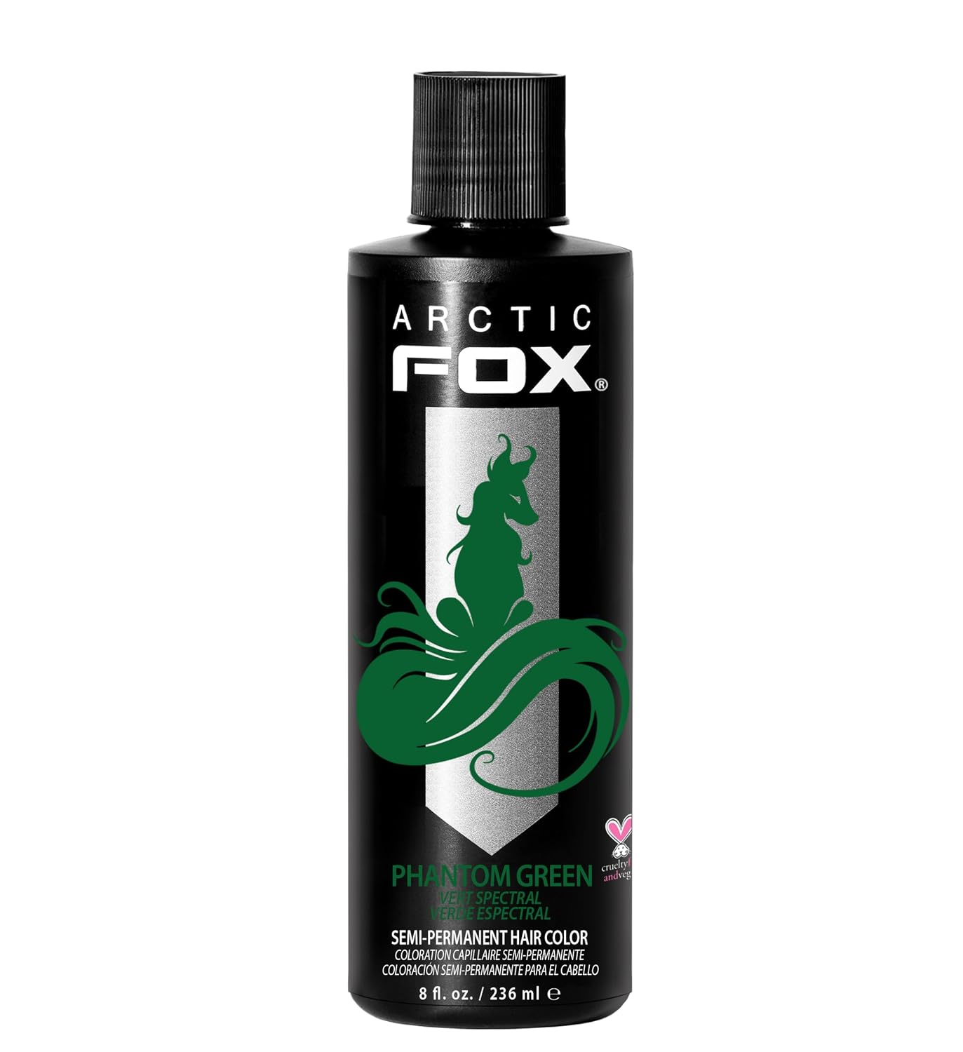 ARCTIC FOX Virgin Pink Semi-Permanent Hair Color - Vegan - 4 fl oz | Vivid and Vibrant, Cruelty Free, Ammonia Free, Peroxide Free, , Cream Formula