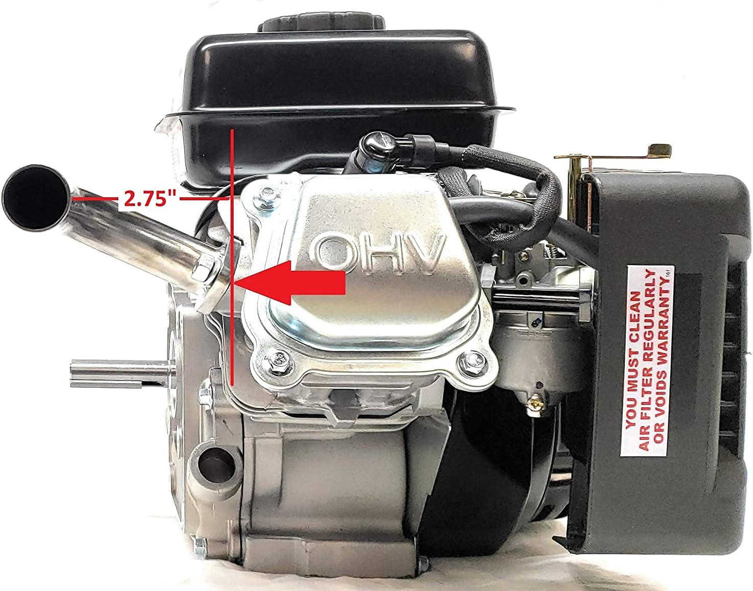 Exhaust Pipe for: Predator 3 HP (79cc) OHV Horizontal Shaft Gas Engine.