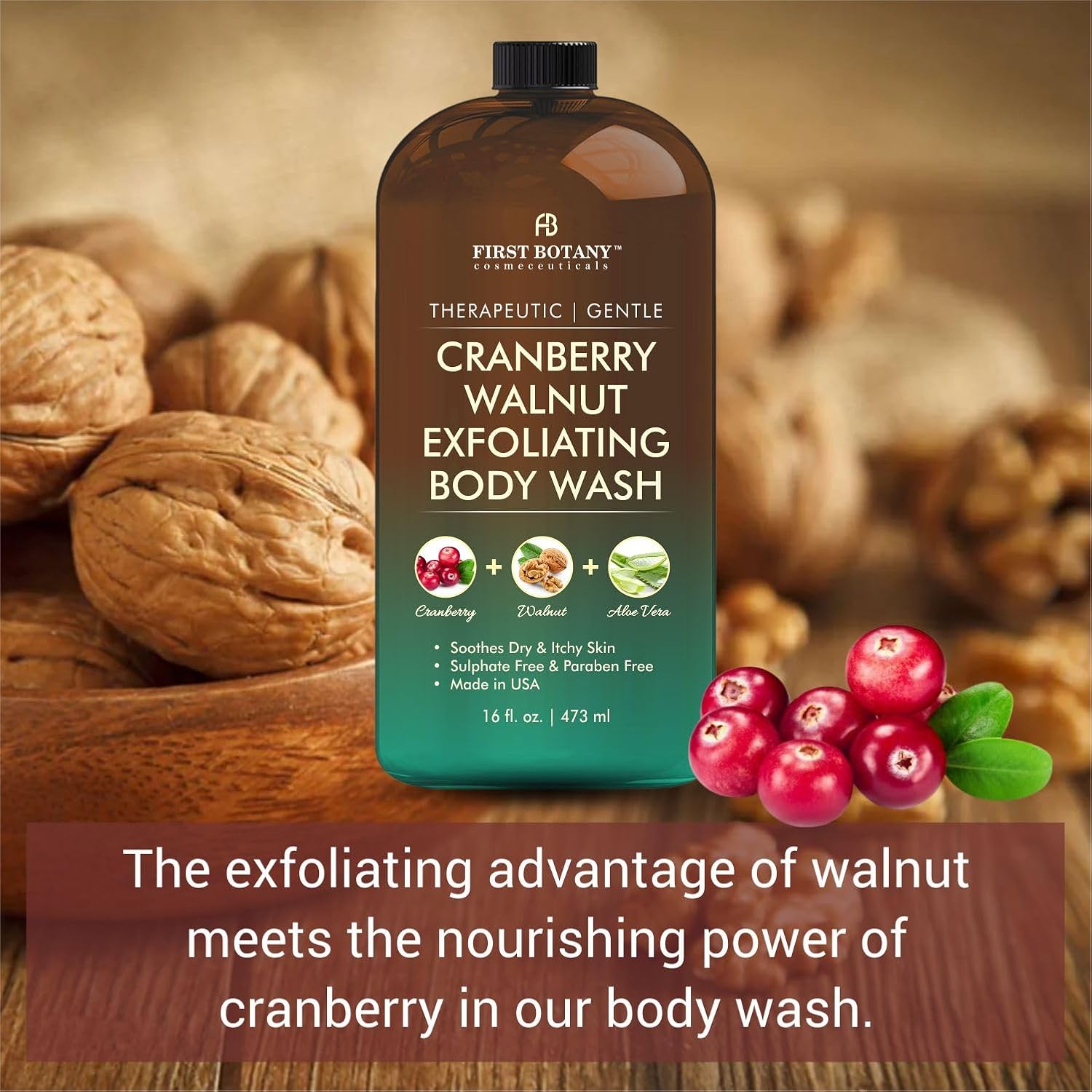 Tea Tree Eucalyptus Body Wash & Skin Cleanser for Women & Men, 16 Fl Oz