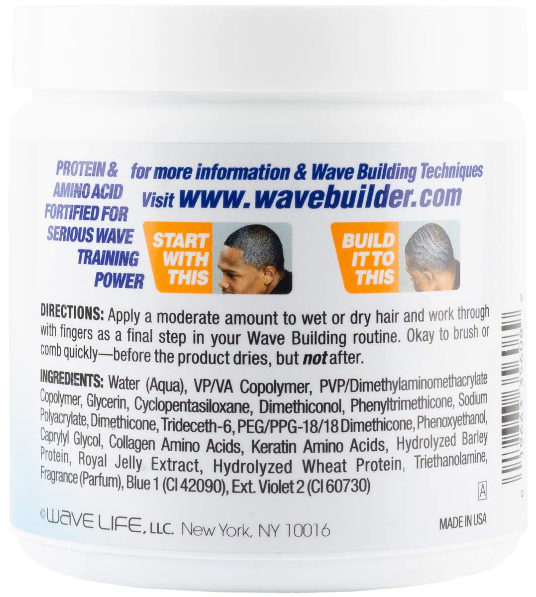 WaveBuilder Spin'n Waves Wave Cream | Non Greasy Adds Superior Shine on Hair, 8 oz