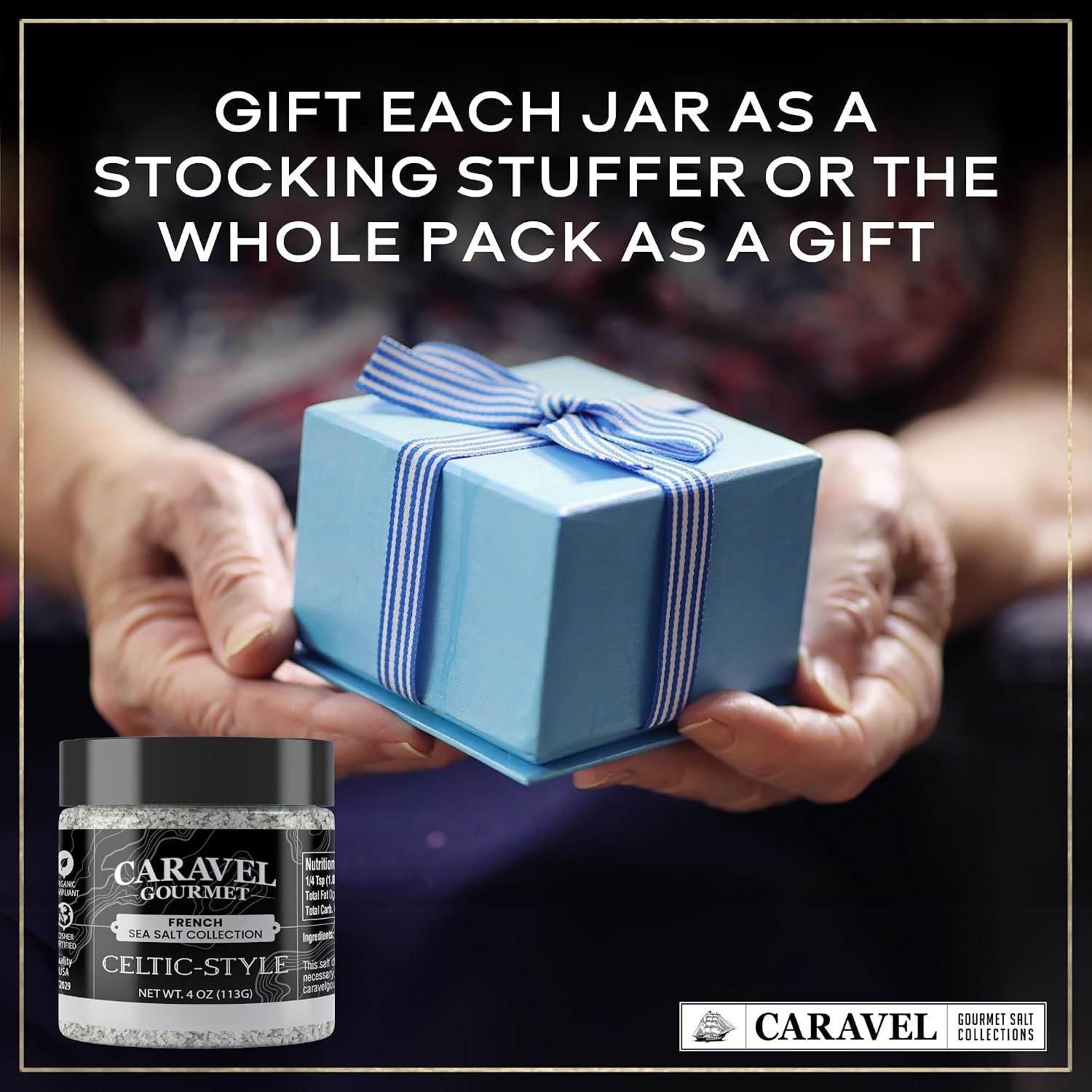 Caravel Gourmet Smoked Sea Salt Sampler, 6-Flavor Grilling Salts, 0.5 oz | Grilling & cooking salts bundle, finishing salt & spice variety pack gift for special occasions