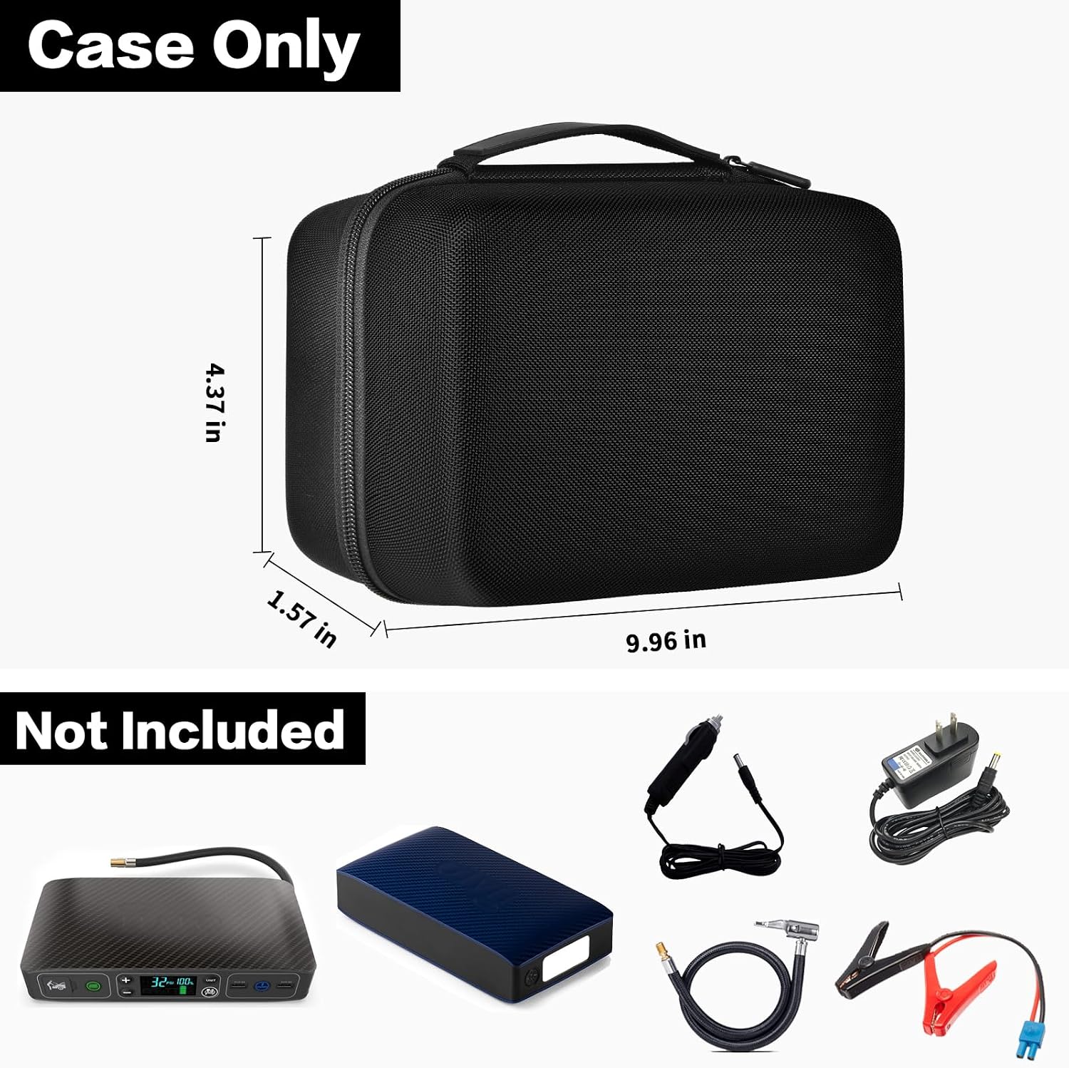 ANKHOH Hard Case Compatible with Halo Bolt Air 58830 mWh/Bolt 58830/57720 / ACDC Max 55500, Portable Car Jump Starter and Air Compressor Storage Bag