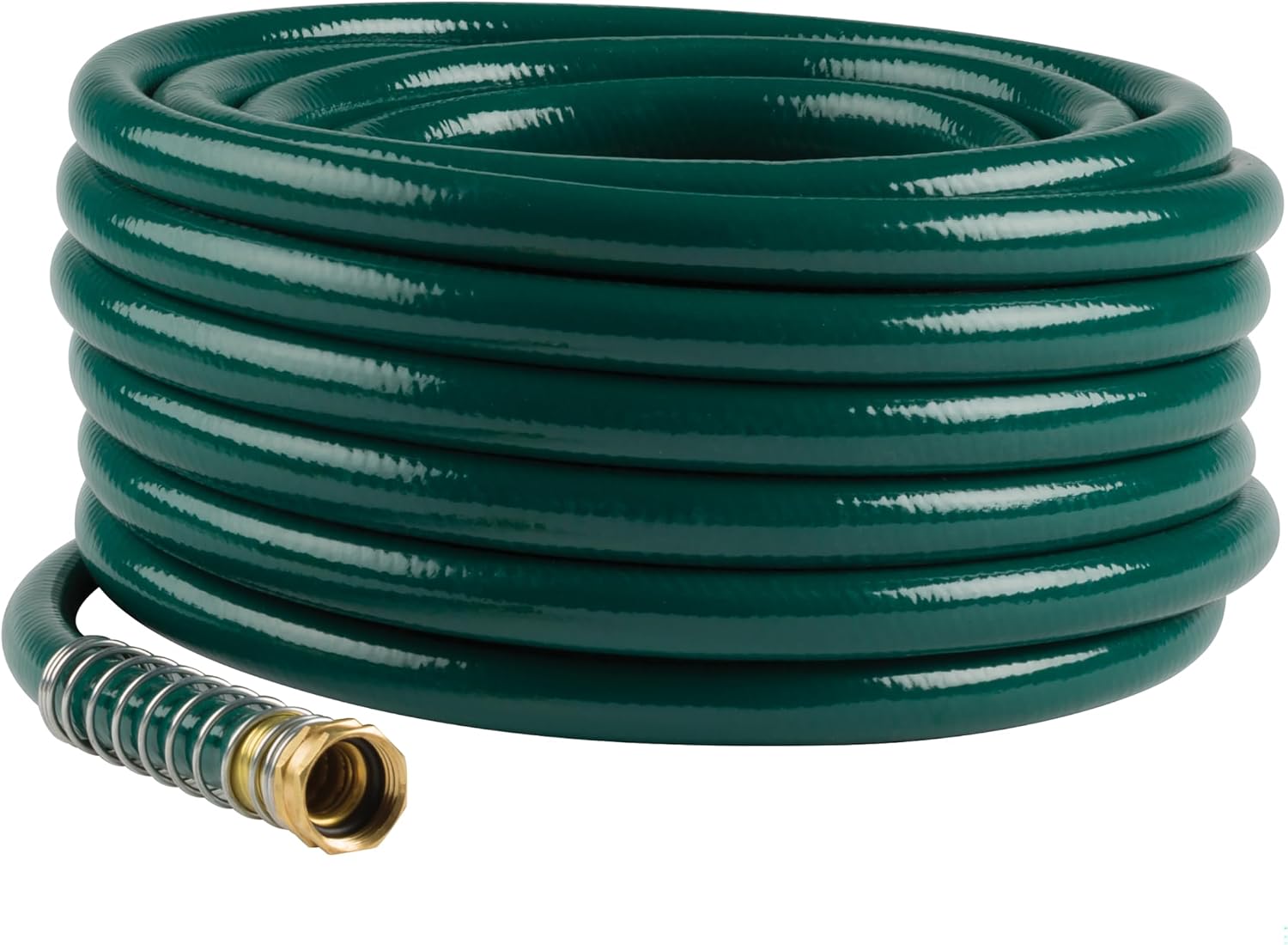 Gilmour 864751-1001 75ft Heavy Duty Flexogen Garden Hose, 5/8" Diameter | Heavy Duty Build, 500 PSI, Kink-Resistant Layers, Brass Fittings, All-Weather Durability, Made in USA